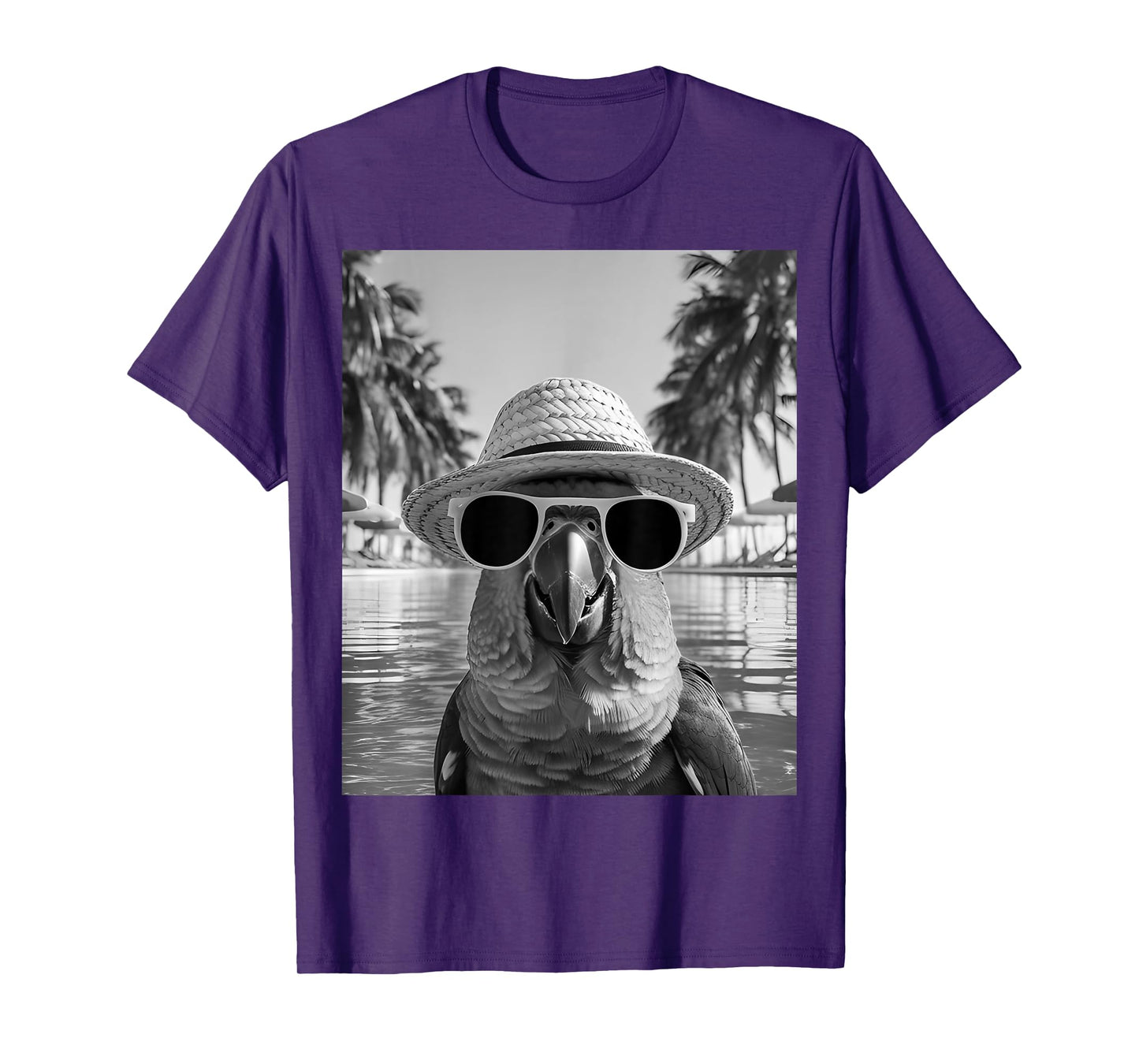 Funny Green Cheek Conure Bird Selfie Summer Vacation T-Shirt