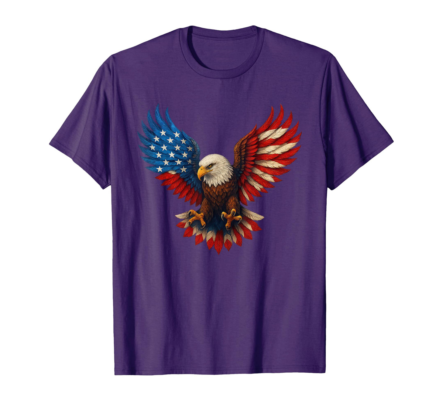 American Flag Bald Eagle Patriotic Eagle 4th Of July USA T-Shirt