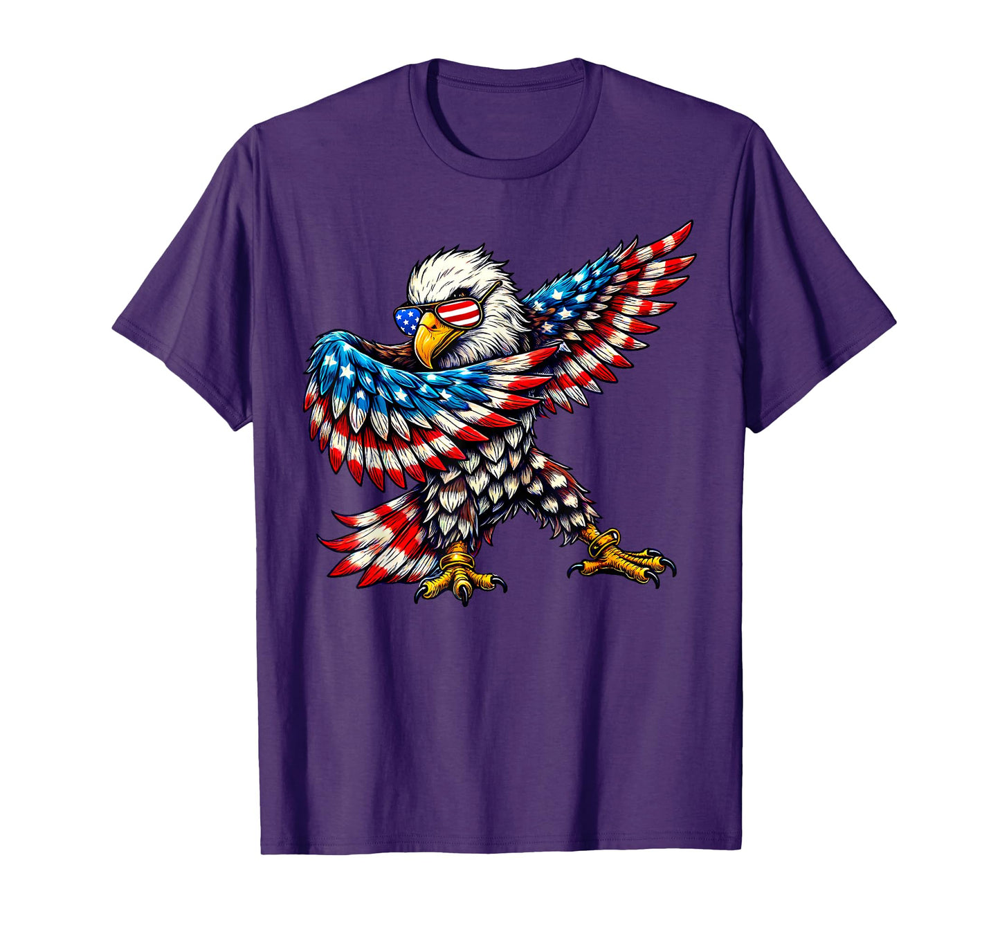 American Flag Bald Eagle Patriotic Eagle 4th of July USA T-Shirt