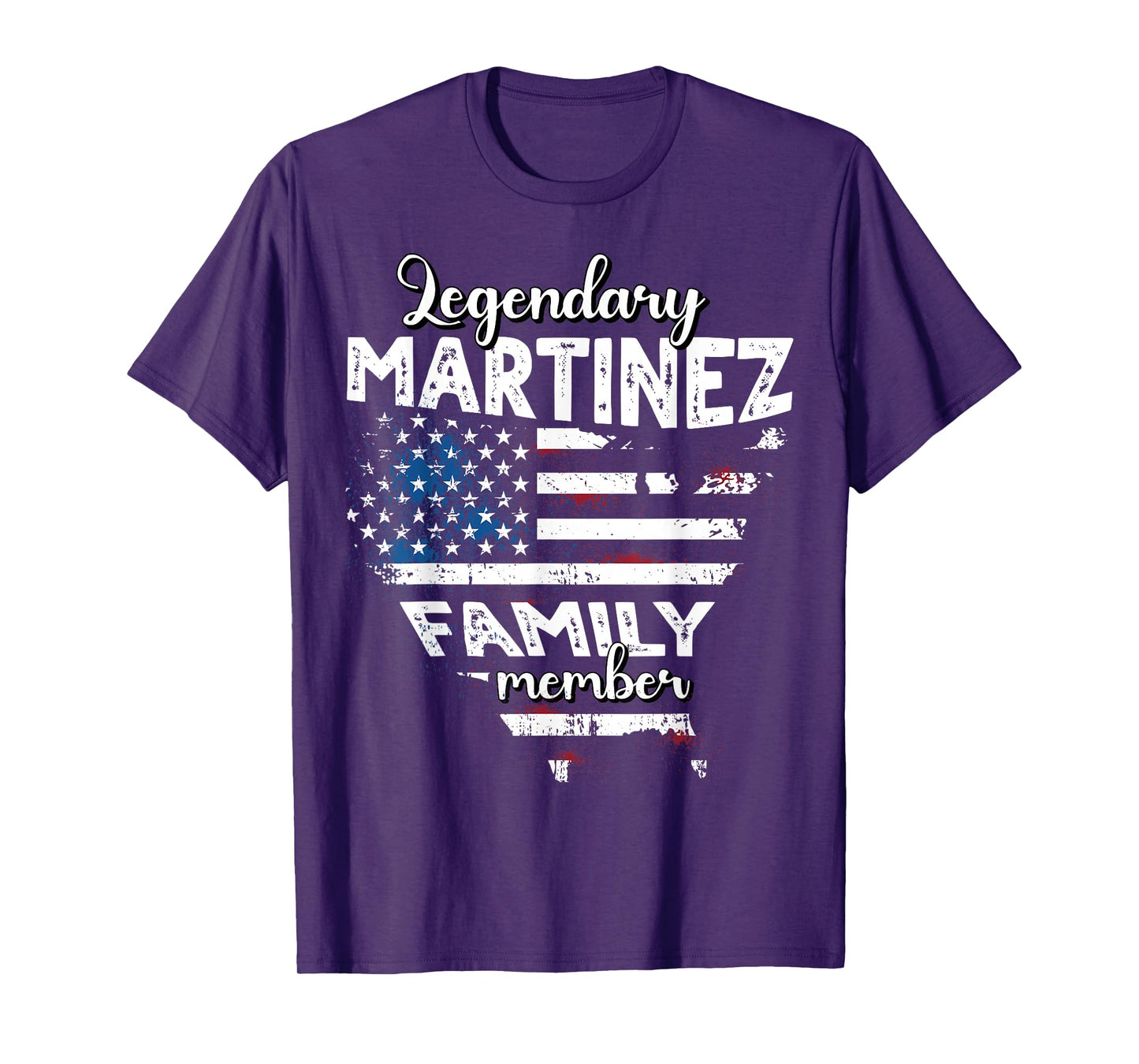Name Martinez US Flag Martinez Surname Martinez T-Shirt
