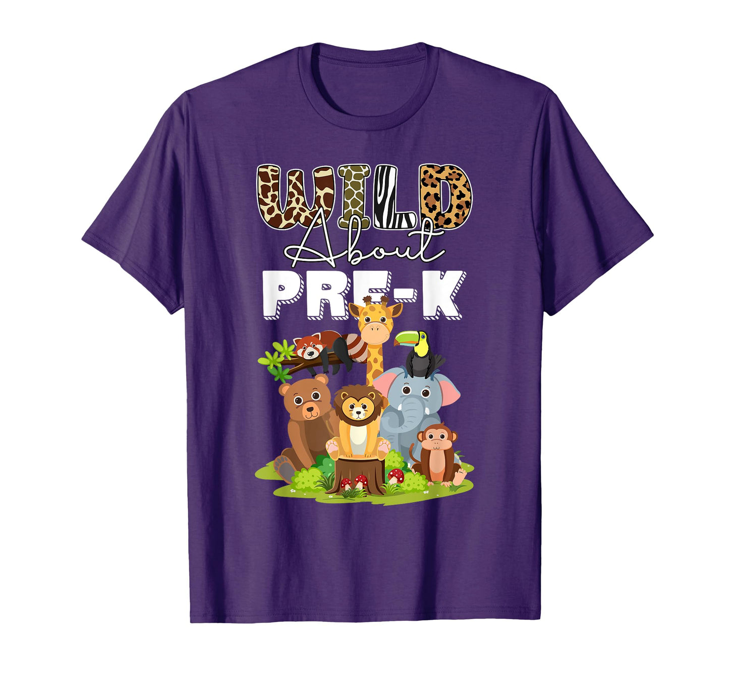 Wild About Pre-K Jungle Safari Adventure Safari Kindergarten T-Shirt