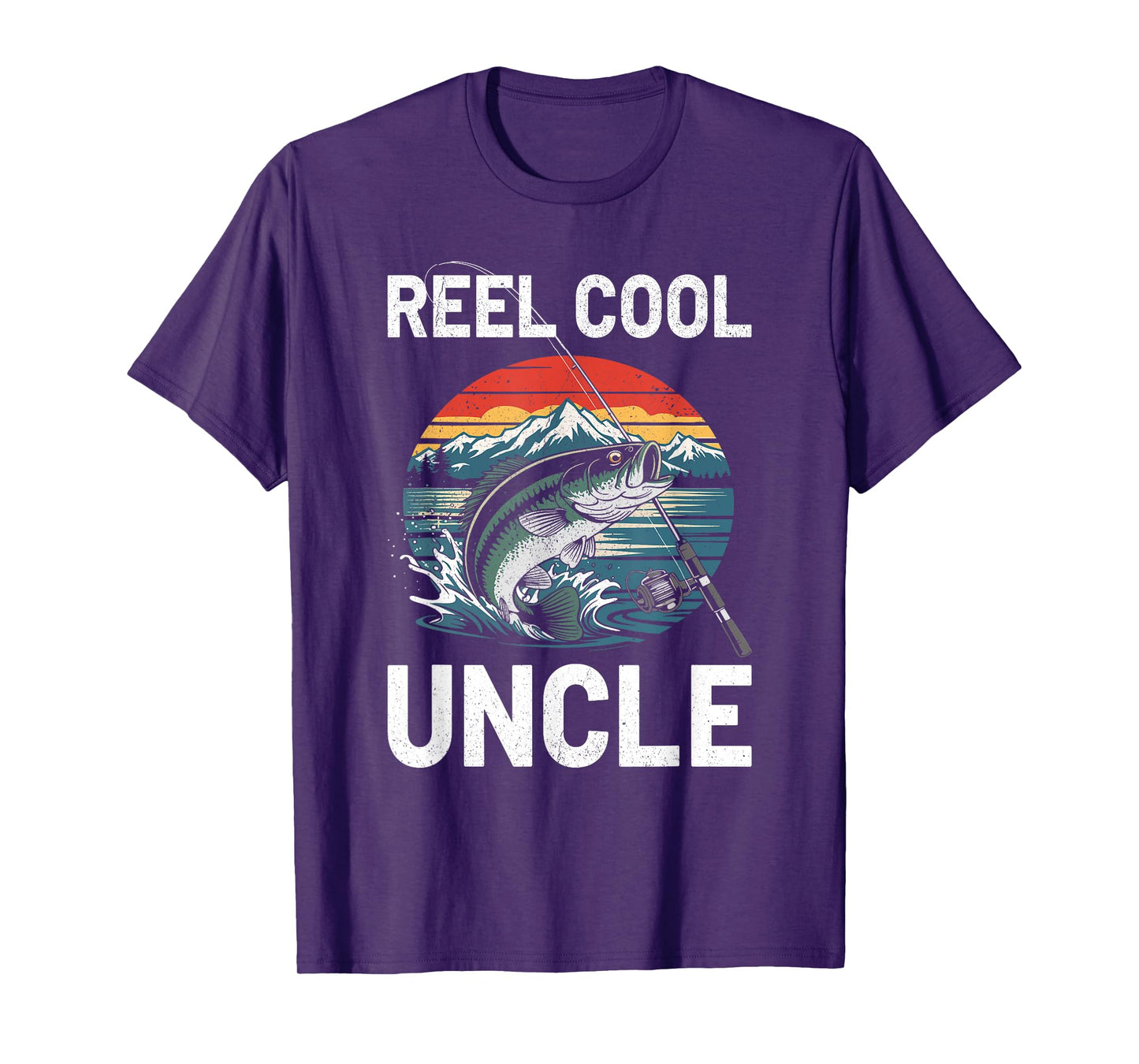 Reel Cool Uncle Shirt Men Fathers Day T-Shirt