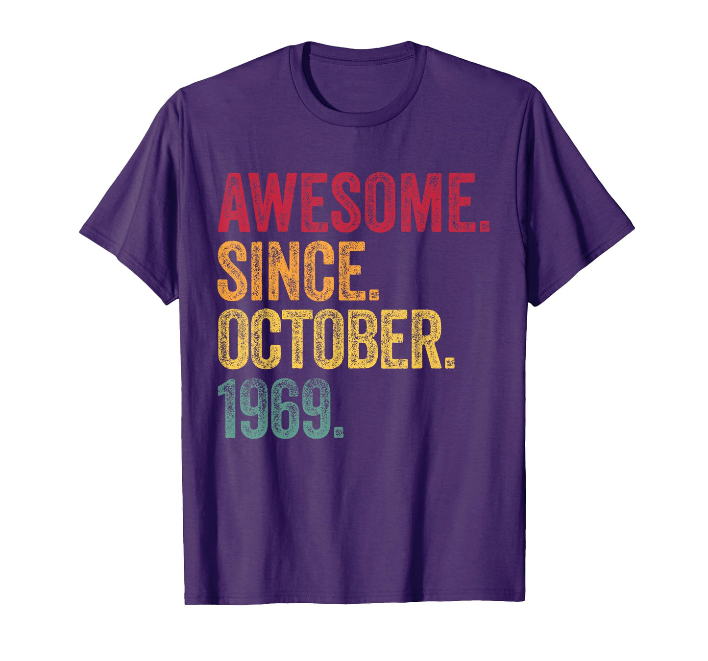 October - Awesome Since 1969-56th Birthday 56 Years Old T-Shirt
