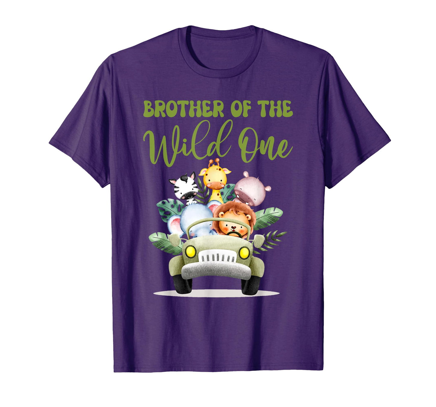 Brother Of The Wild One 1st Birthday Safari Family Matching T-Shirt