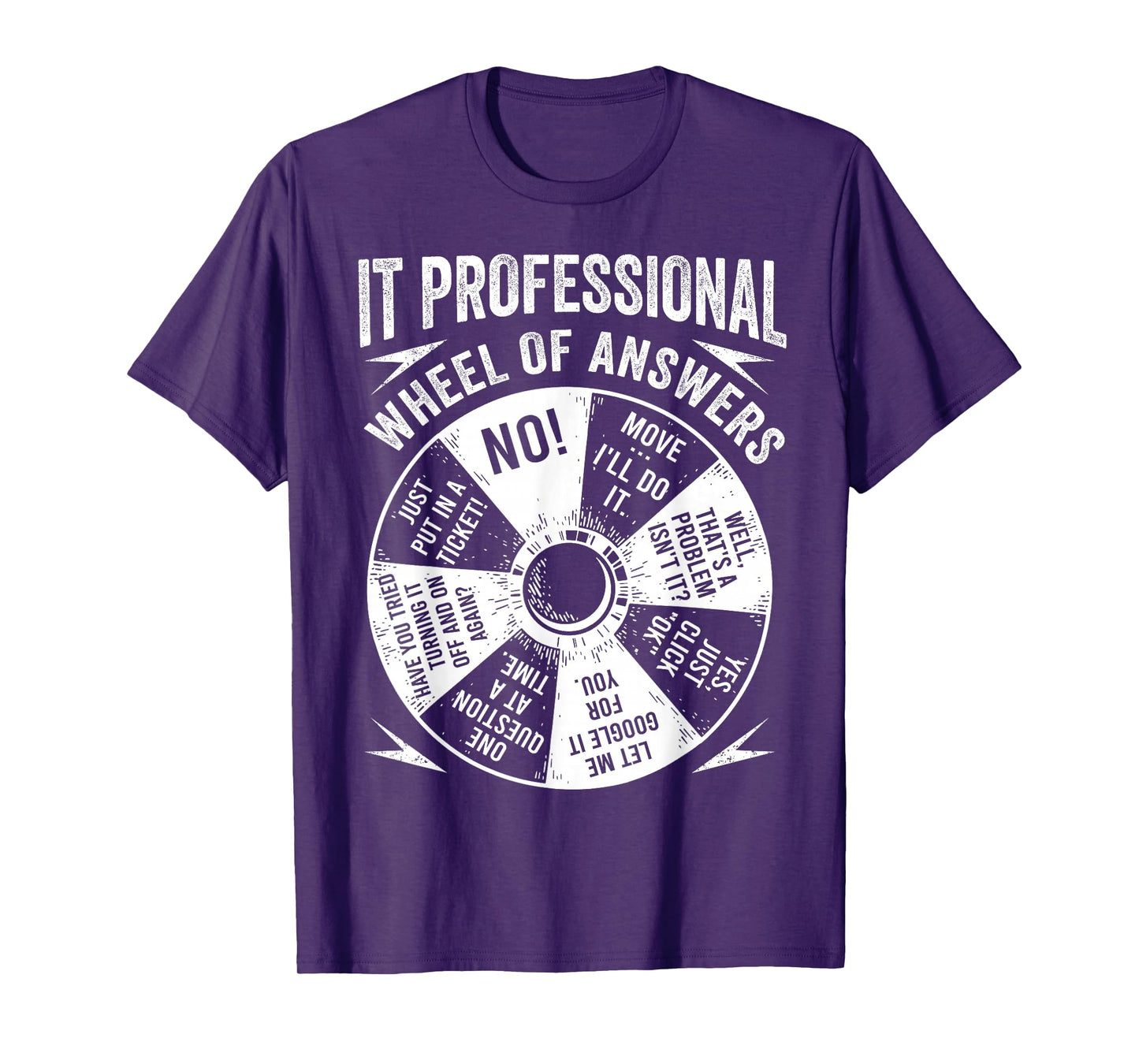 IT Professional Geek Wheel Of Answers Information Technology T-Shirt