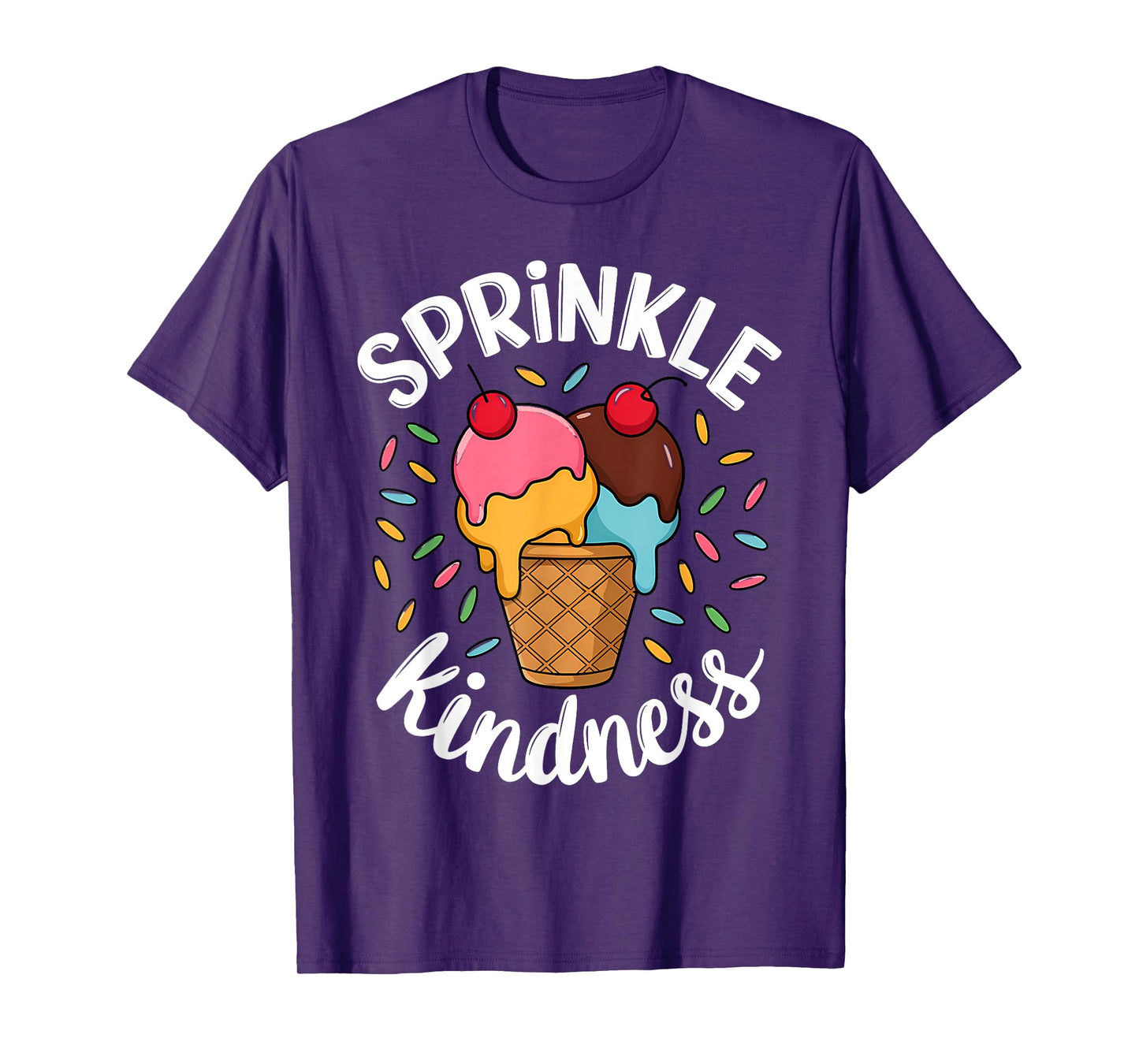 Women Sprinkle Kindness Ice Cream Funny T-Shirt