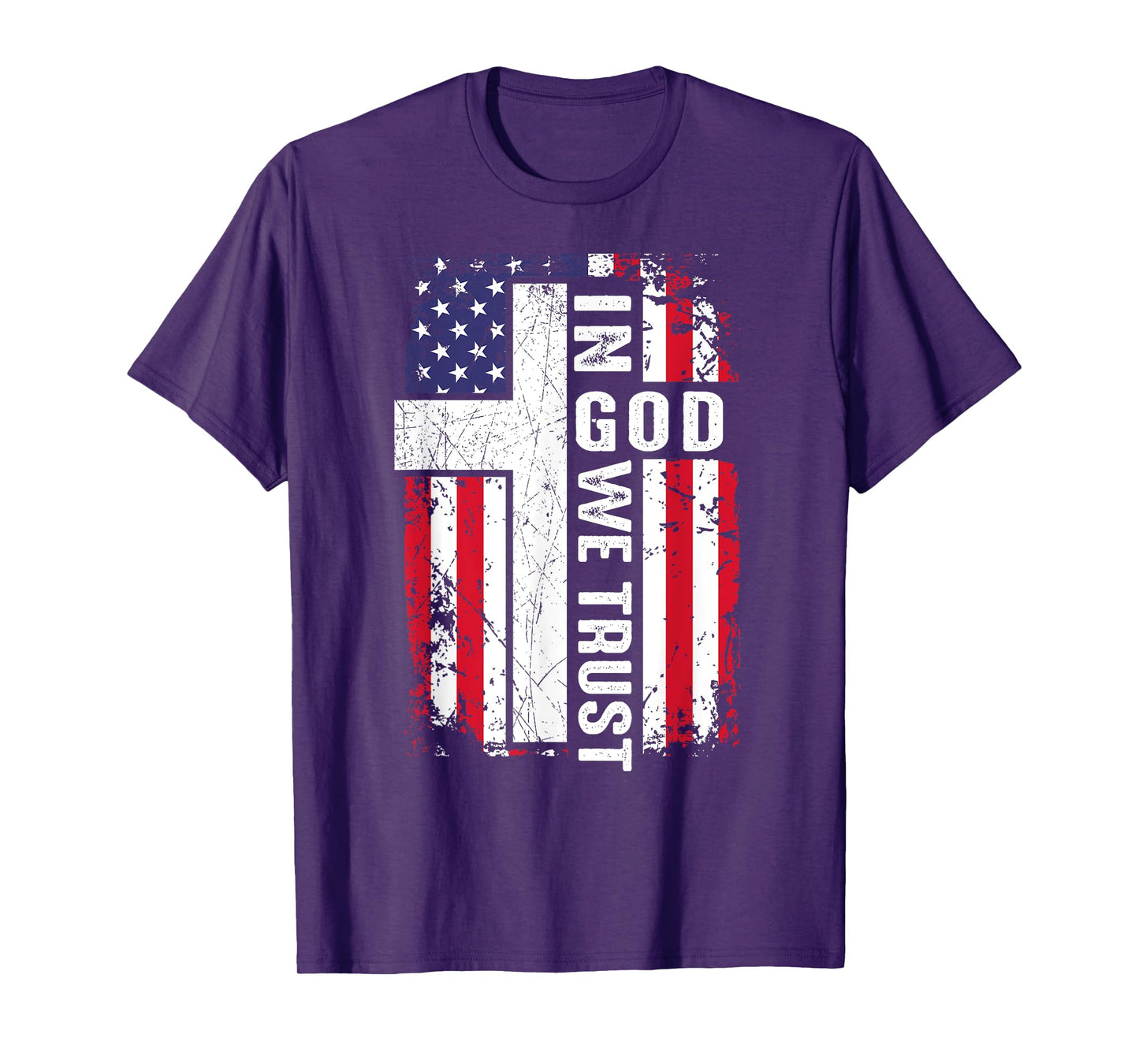 In God We Trust Christian 4th July Boy Toddler Men Patriotic T-Shirt