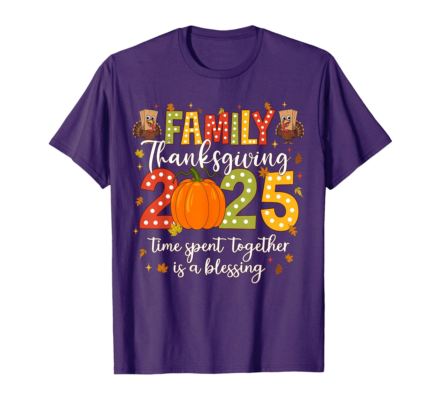 Family Thanksgiving 2025 Thanksgiving Crew Turkey Matching T-Shirt