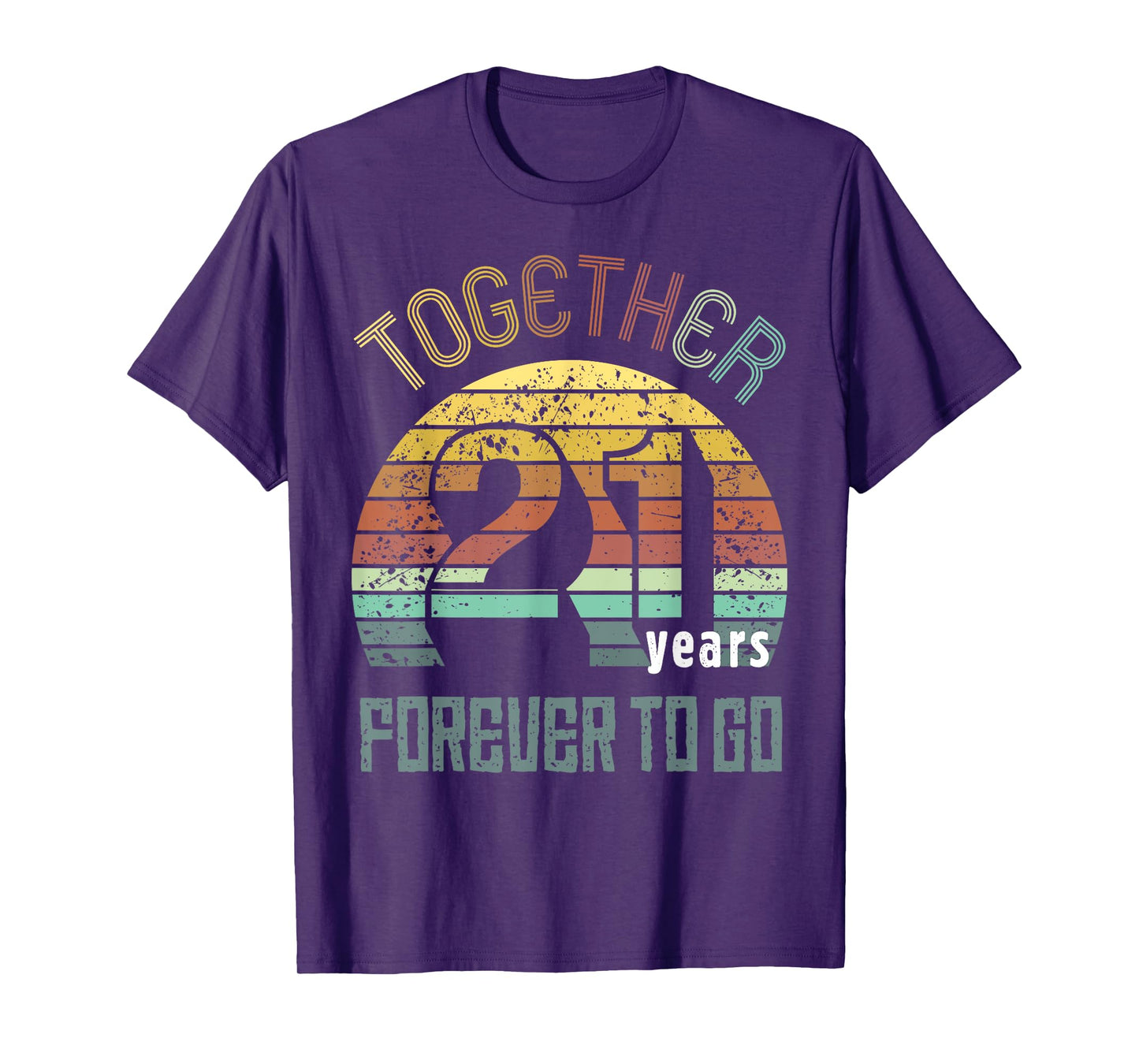 21st Years Wedding Anniversary Gifts For Couples Matching T-Shirt