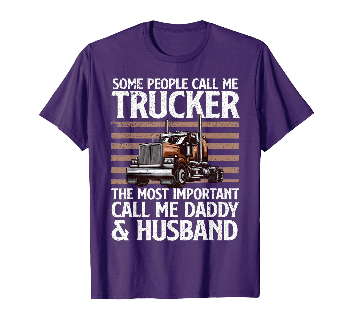 Truck Driver Art for Dad Father Men Trucking CDL Trucker T-Shirt