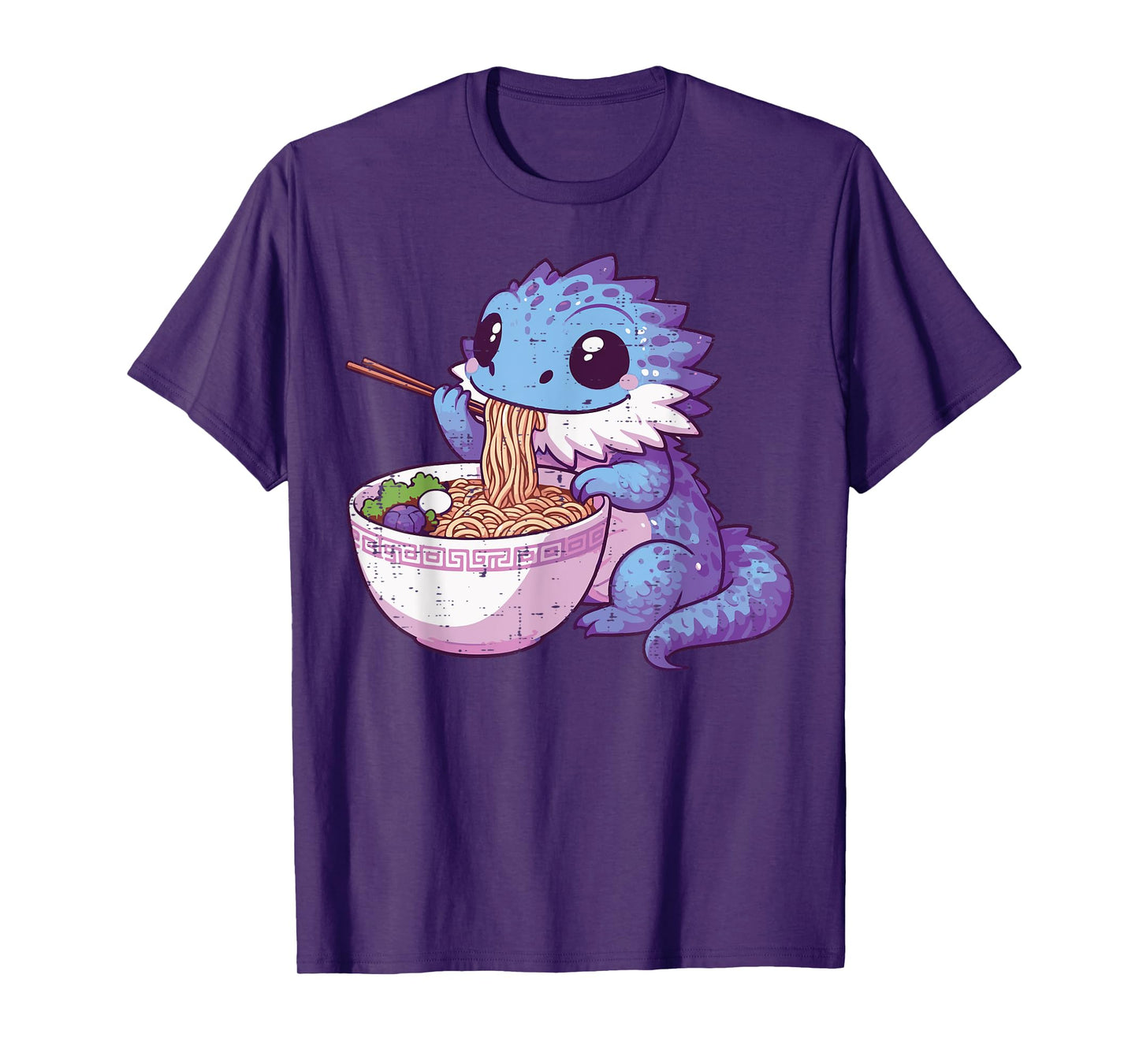 Bearded Dragon Ramen Cute Japanese Beardie Kids Women Men T-Shirt