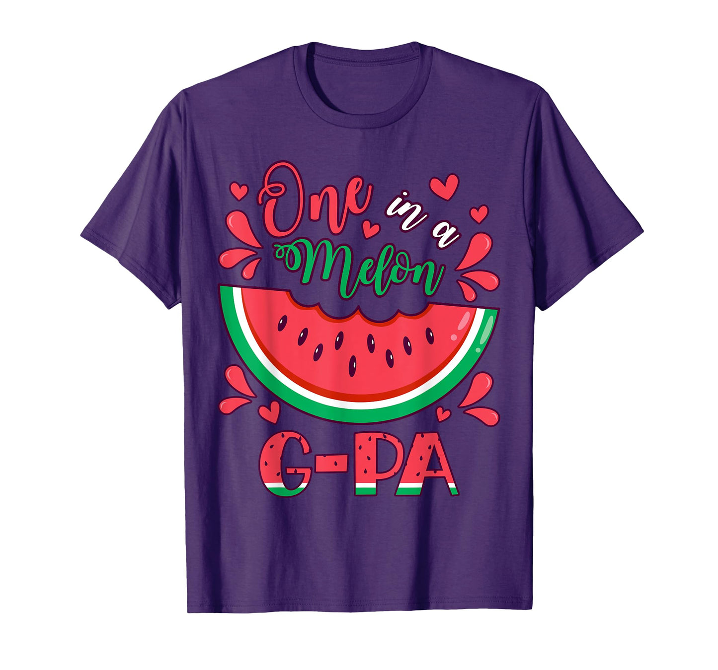 One in a Melon G-Pa Birthday Party Matching Family Group T-Shirt