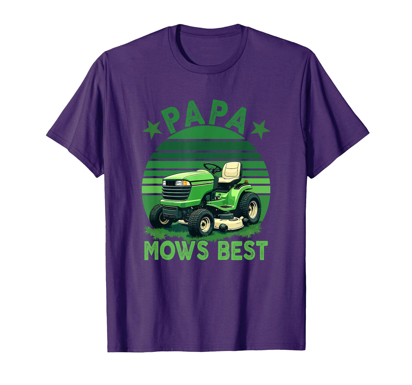 Papa Mow's Best Father's Day Funny Lawn Mower Gardener Lover T-Shirt