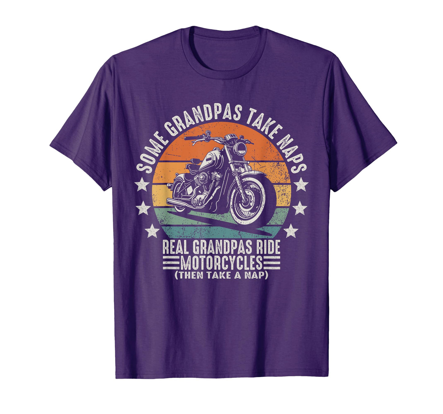 Some Grandpas Take Naps Real Grandpas Ride Motorcycles T-Shirt