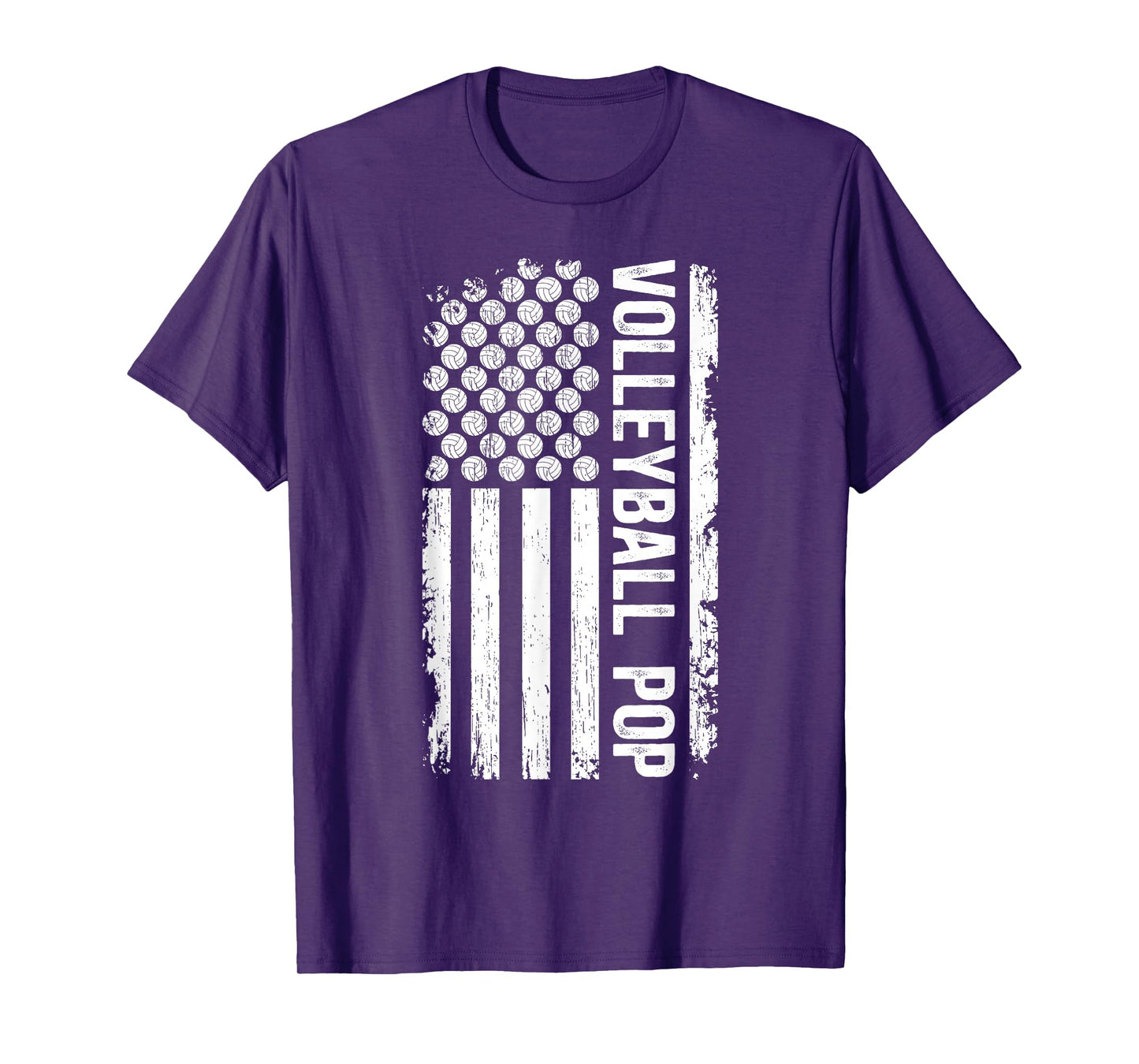 Volleyball Pop US Flag Pop Of A Volleyball Player Pop T-Shirt