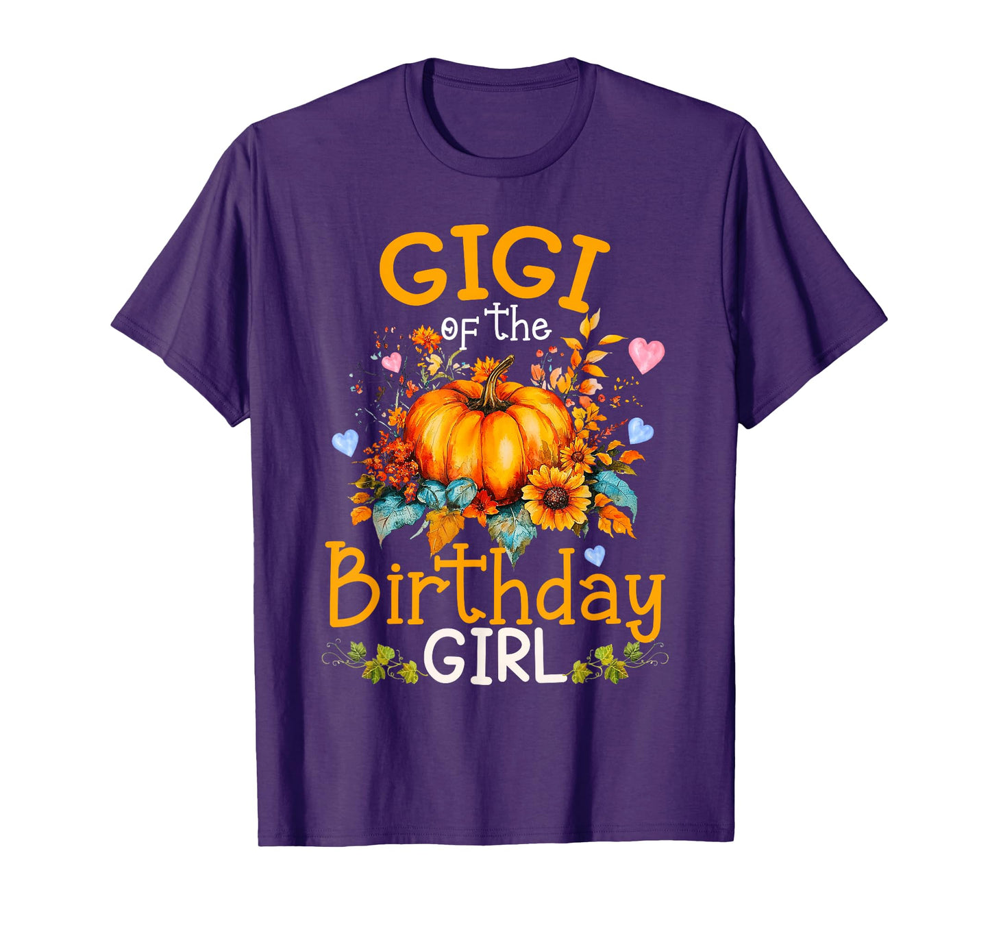 Gigi of The Birthday Girl Thanksgiving Fall Pumpkin T-Shirt