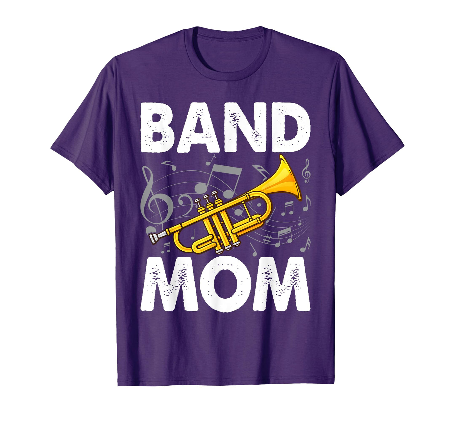 Band Mom Proud Band Mom Musical Marching Band Trumpet T-Shirt