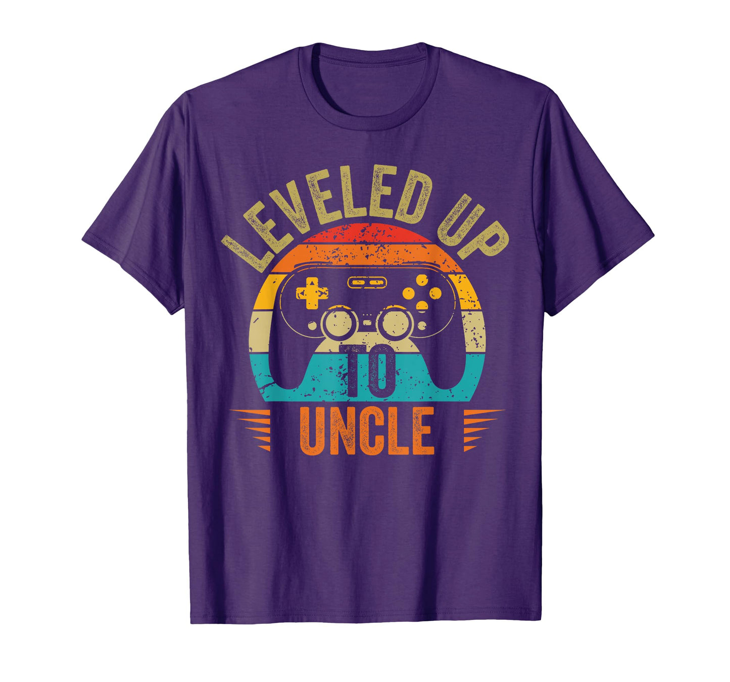 Leveling up to uncle 2025 funny video gamer vintage men T-Shirt