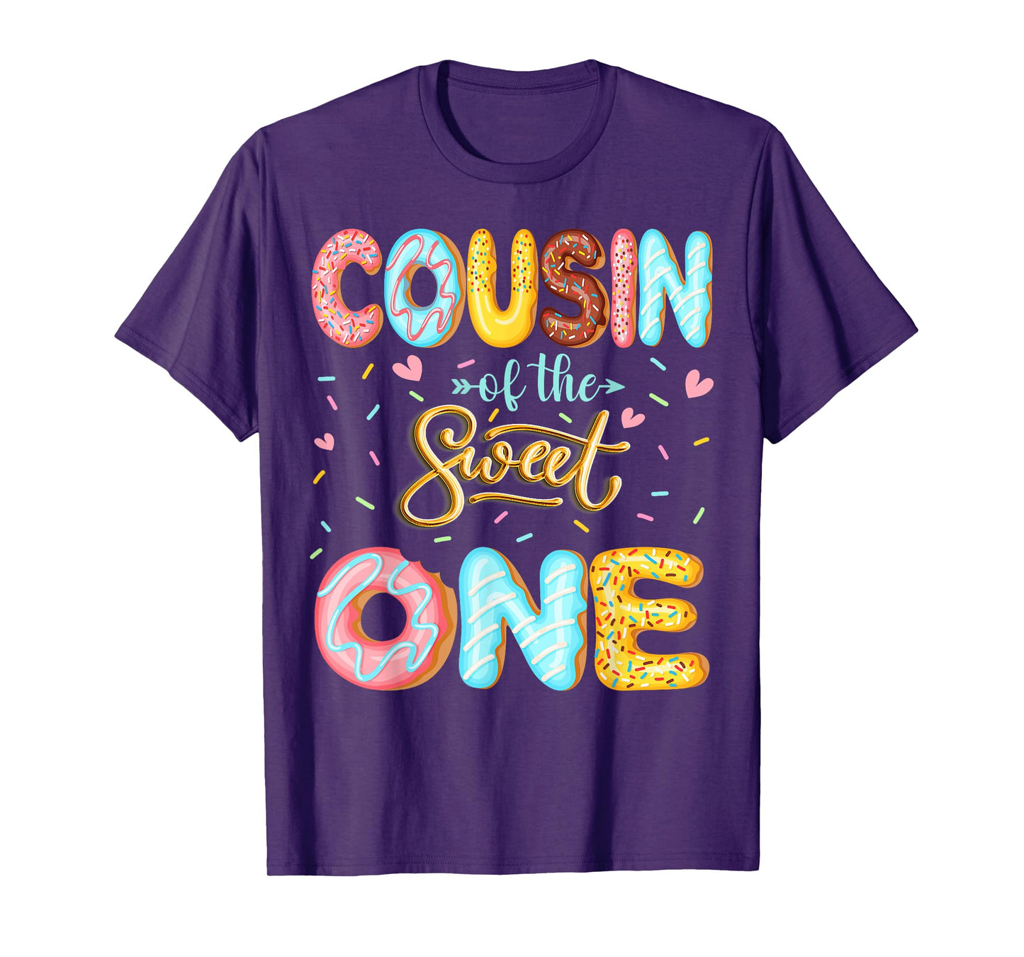 Cousin Of The Sweet One 1St Birthday Girl Donut Lover T-Shirt