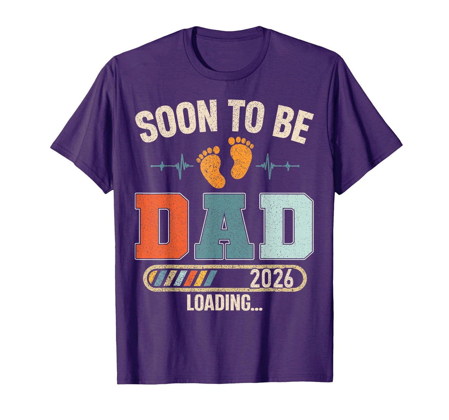 Soon to Be Dad 2026 Loading Baby Announcement for New Dad T-Shirt