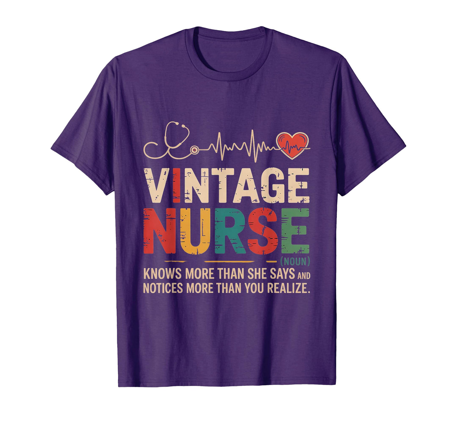 Vintage Nurse Definition Retro Registered Nursing Women T-Shirt