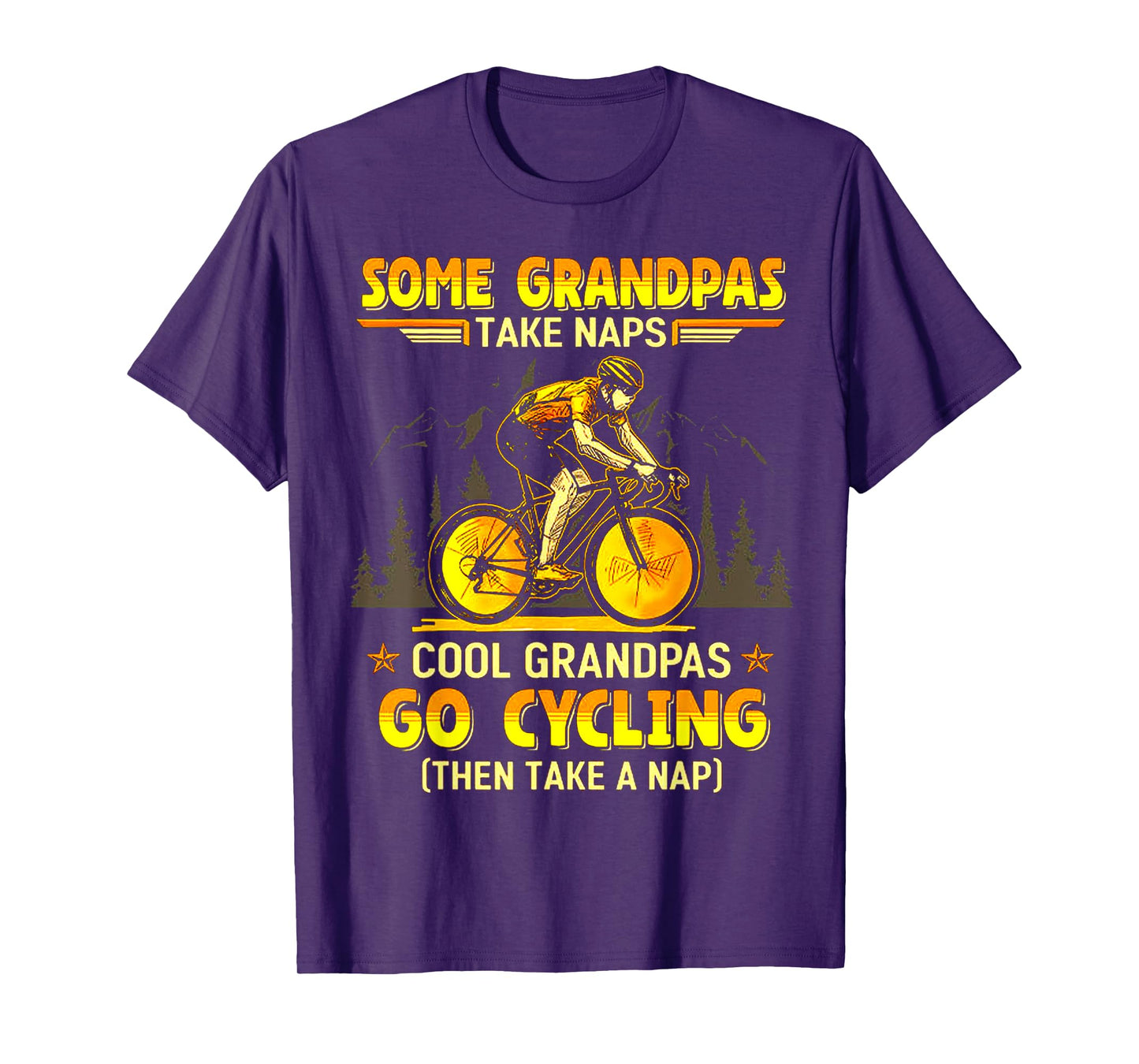 Some Grandpas Take Naps Cool Grandpas Go Cycling T-Shirt