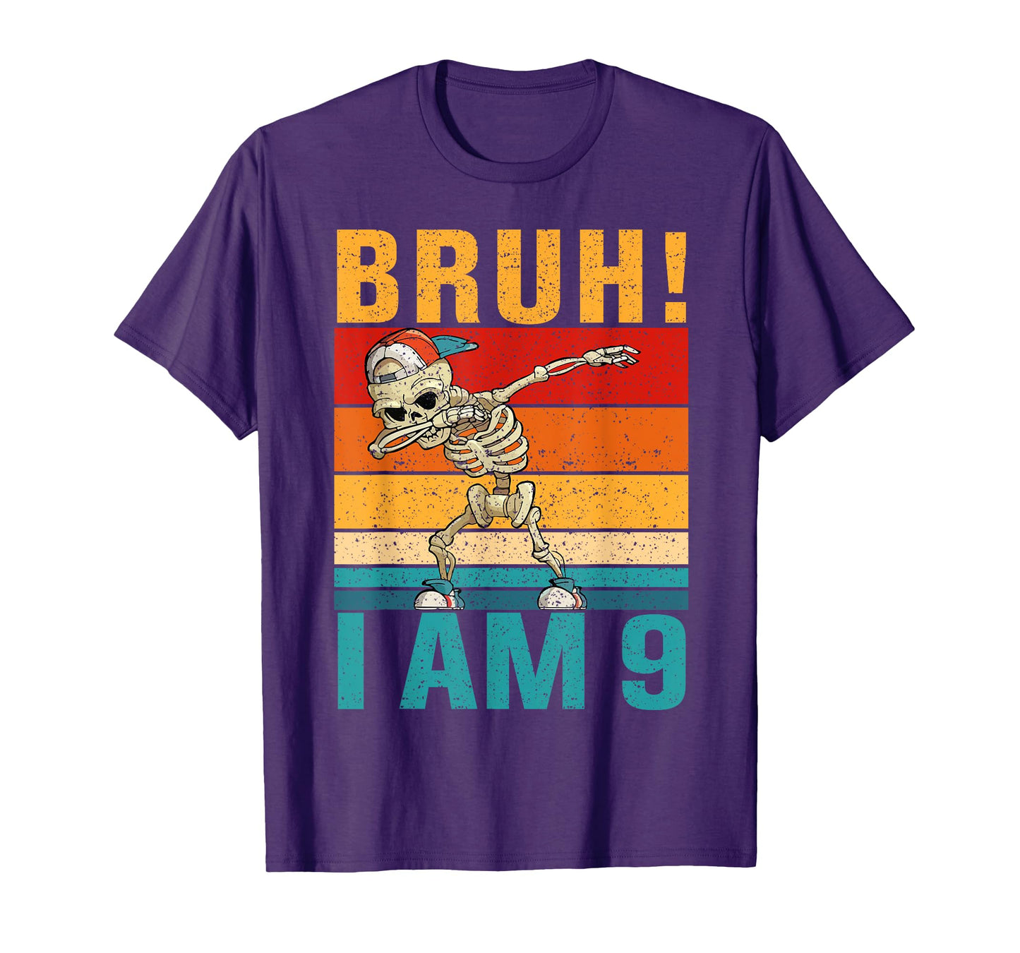 9 Year Old Birthday Dabbing Boy Bruh It's My 9th Birthday T-Shirt