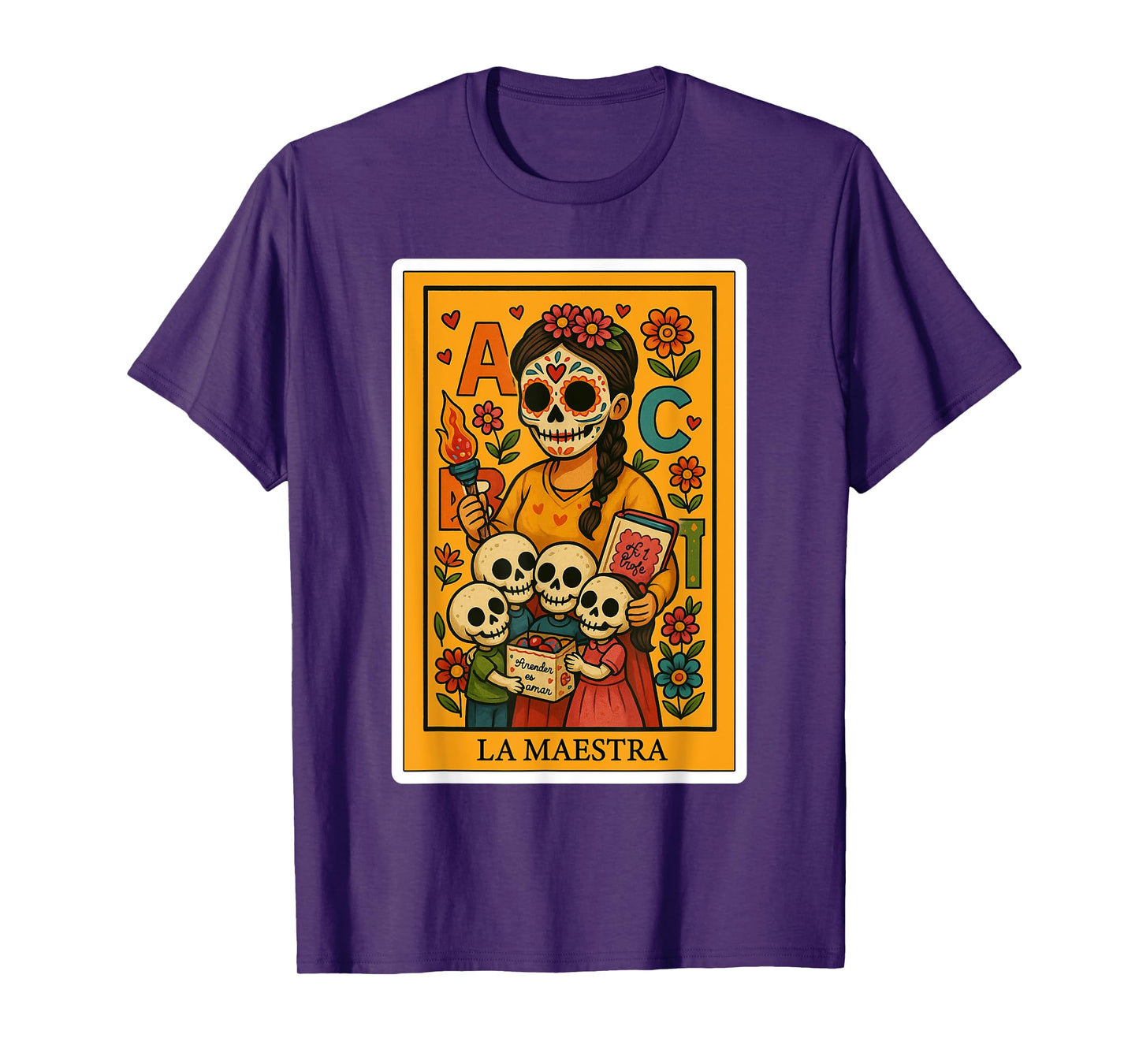 La Maestra | Spanish-Mexican Bingo Card Funny Gifts T-Shirt