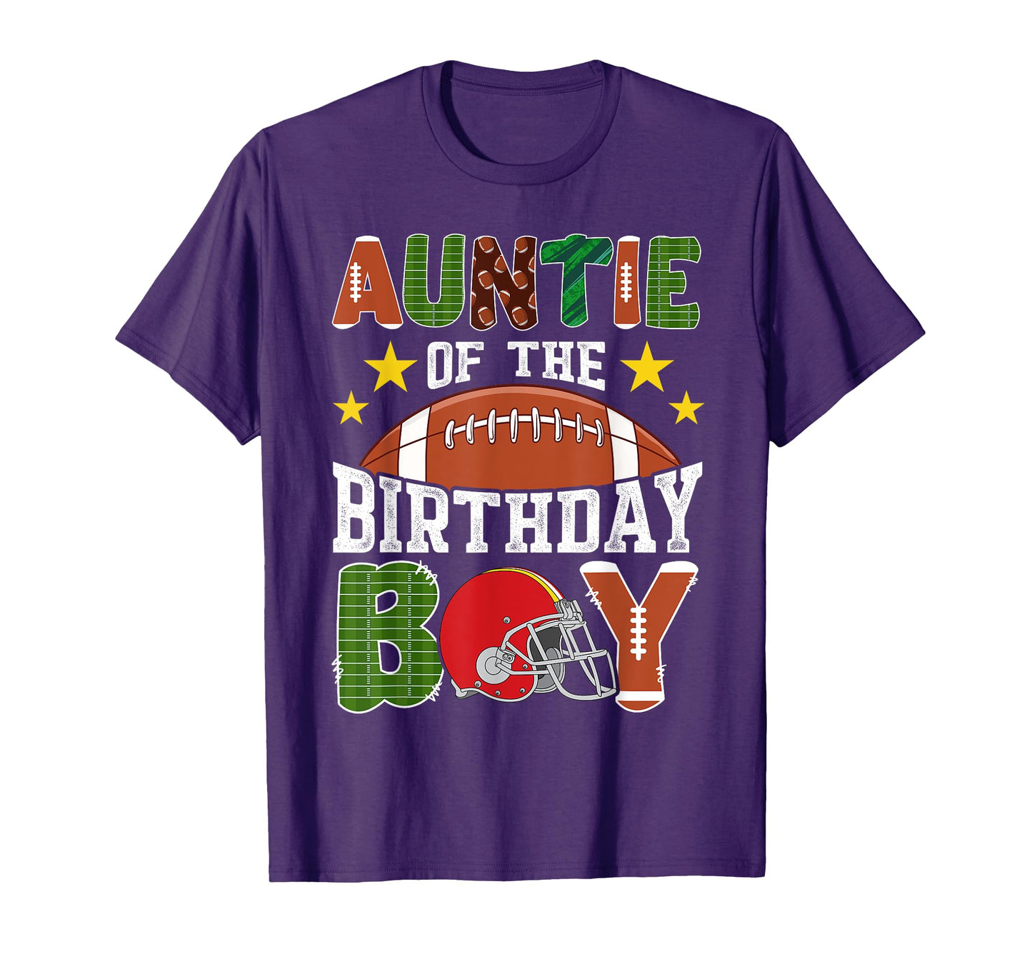 Football Auntie Of The Birthday Boy Family Matching T-Shirt