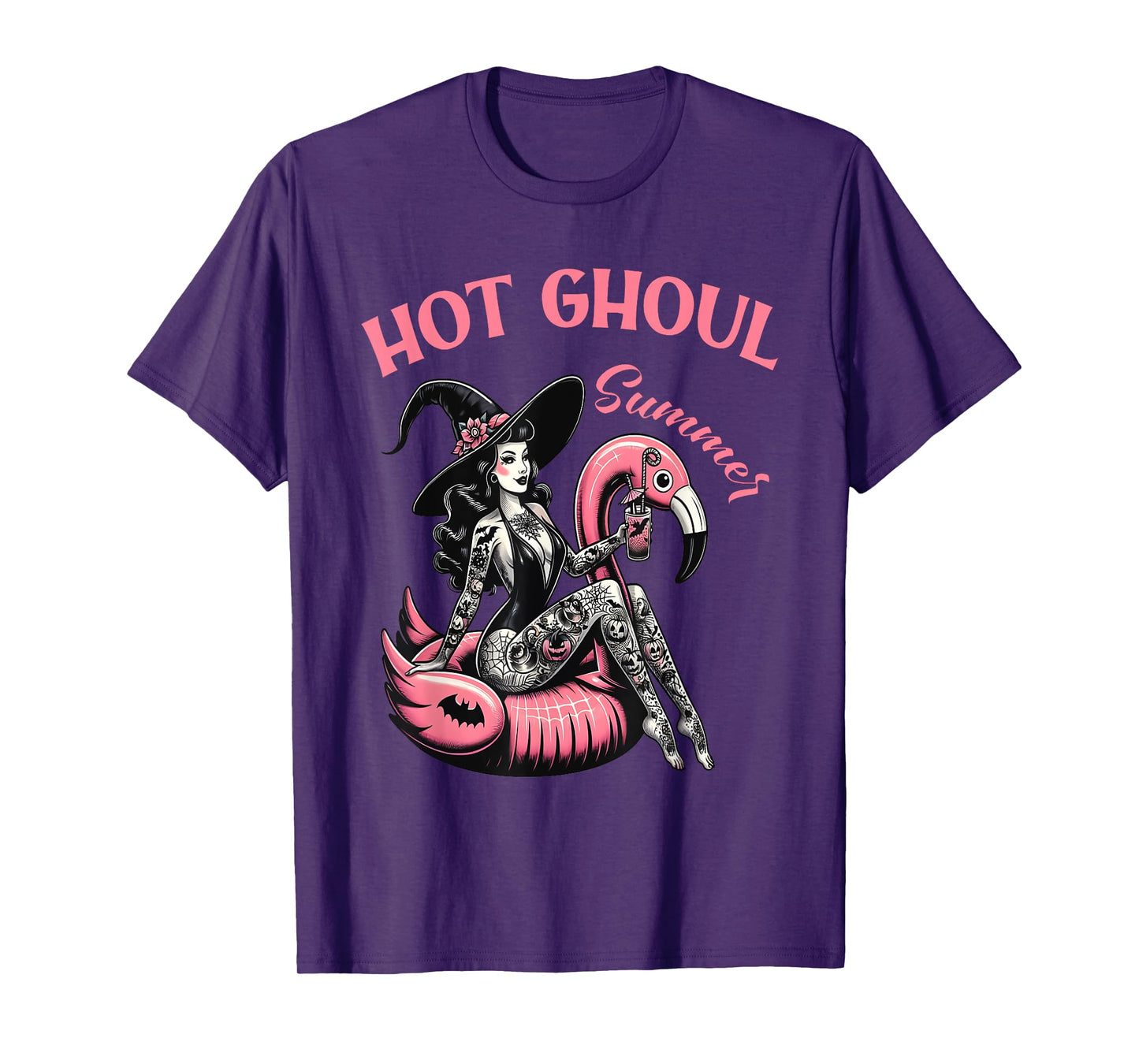 Women Mens Funny Halloween Hot Ghoul Summer Summerween T-Shirt