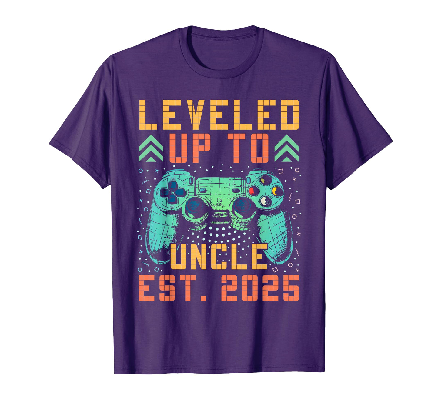 Promoted To Uncle 2025 Leveled Up To Uncle Est 2025 Gaming T-Shirt