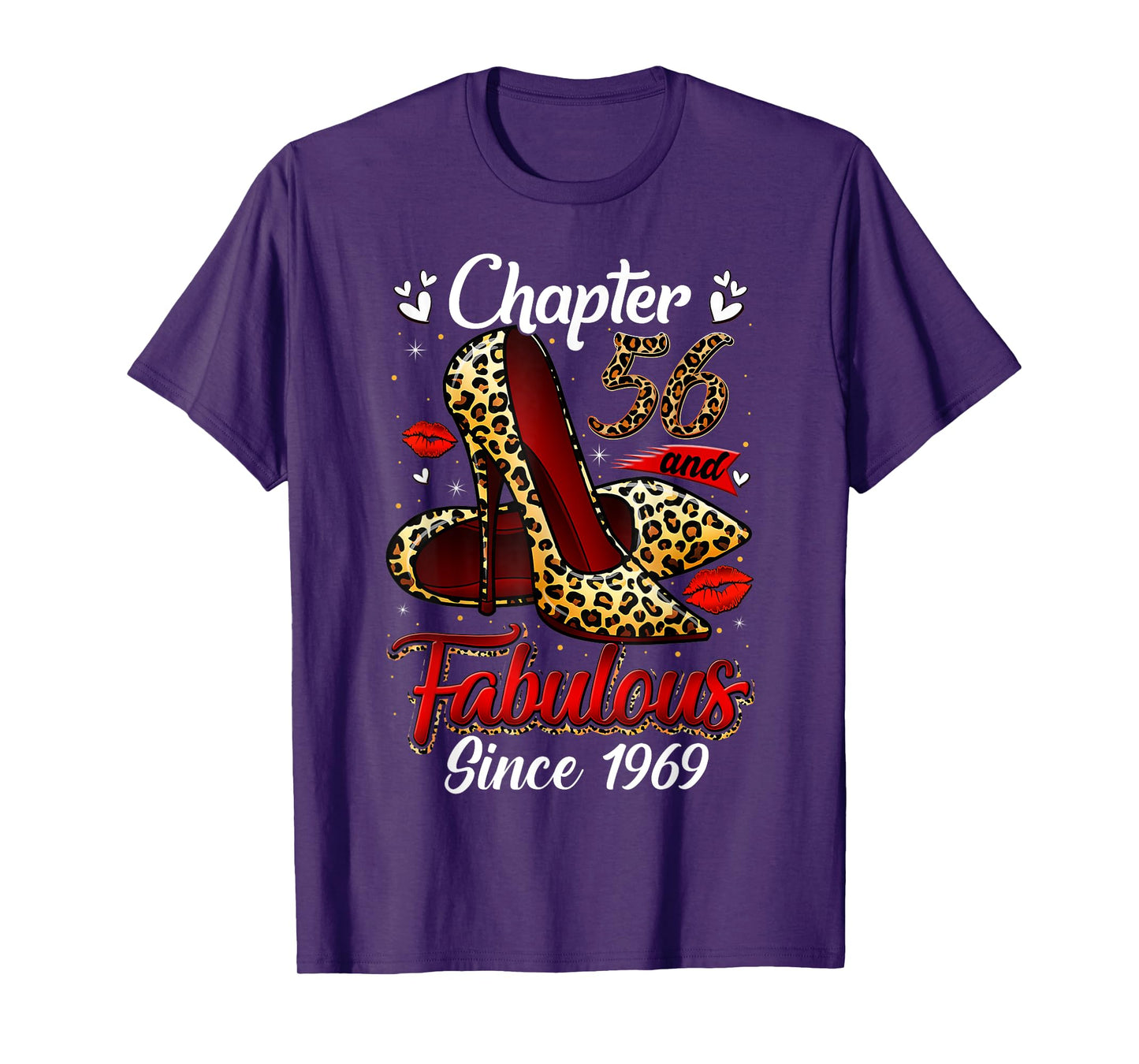 Chapter 56 Fabulous Since 1969 56th Leopard Birthday Queen T-Shirt