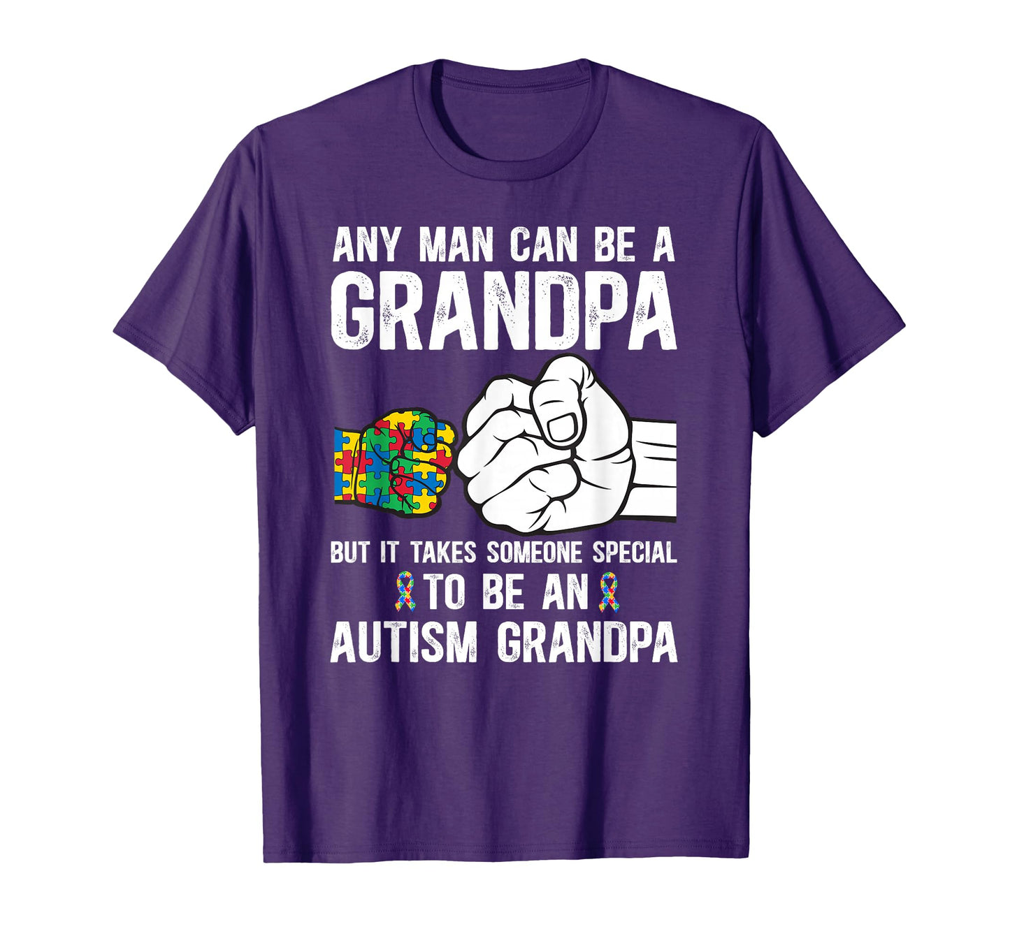 To Be Autism Grandpa Autism Warrior Grandpa Autism Awareness T-Shirt