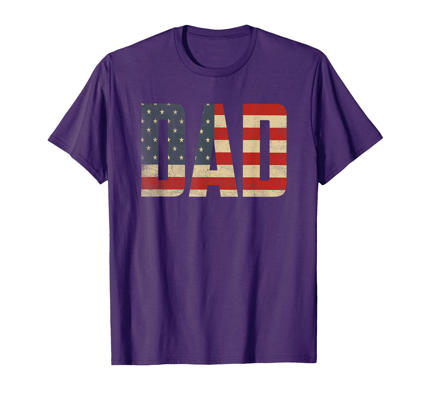 Dad Bold Patriotic American Flag Father’s Day Dad T-Shirt