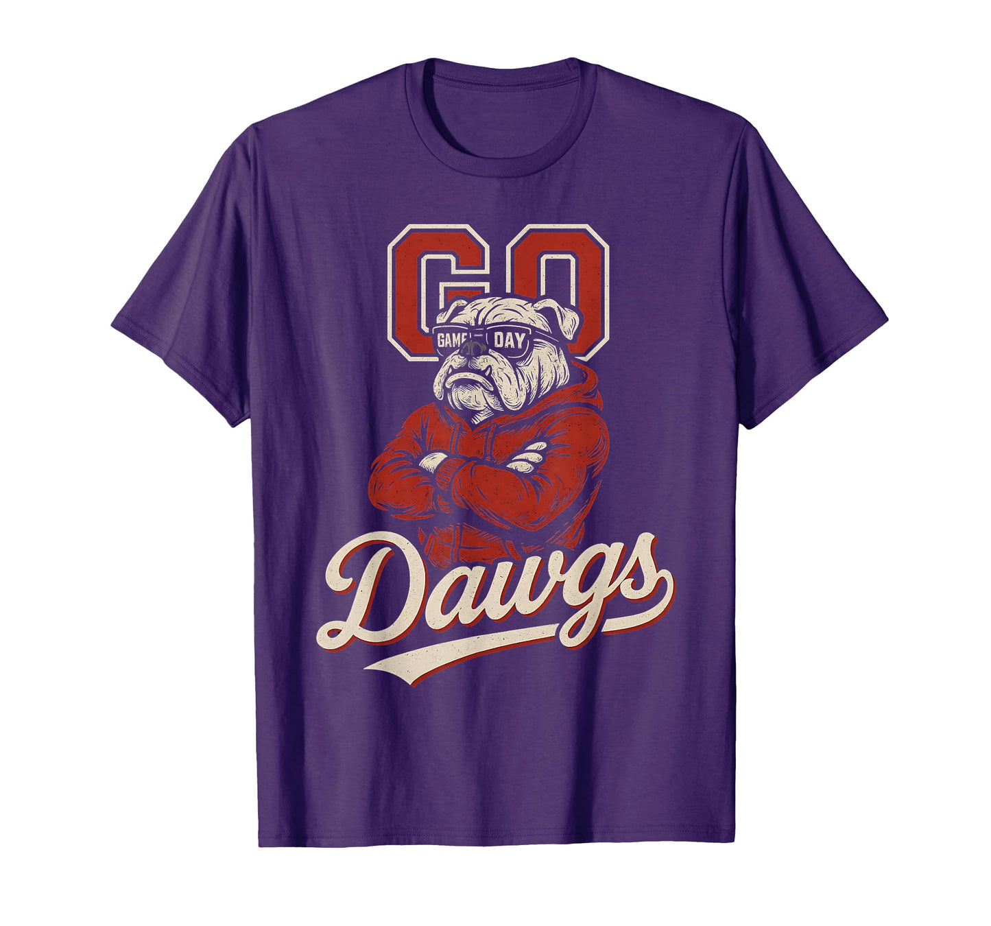Bulldogs Graphic Go Dawg Men Women Kid Boy Girl T-Shirt