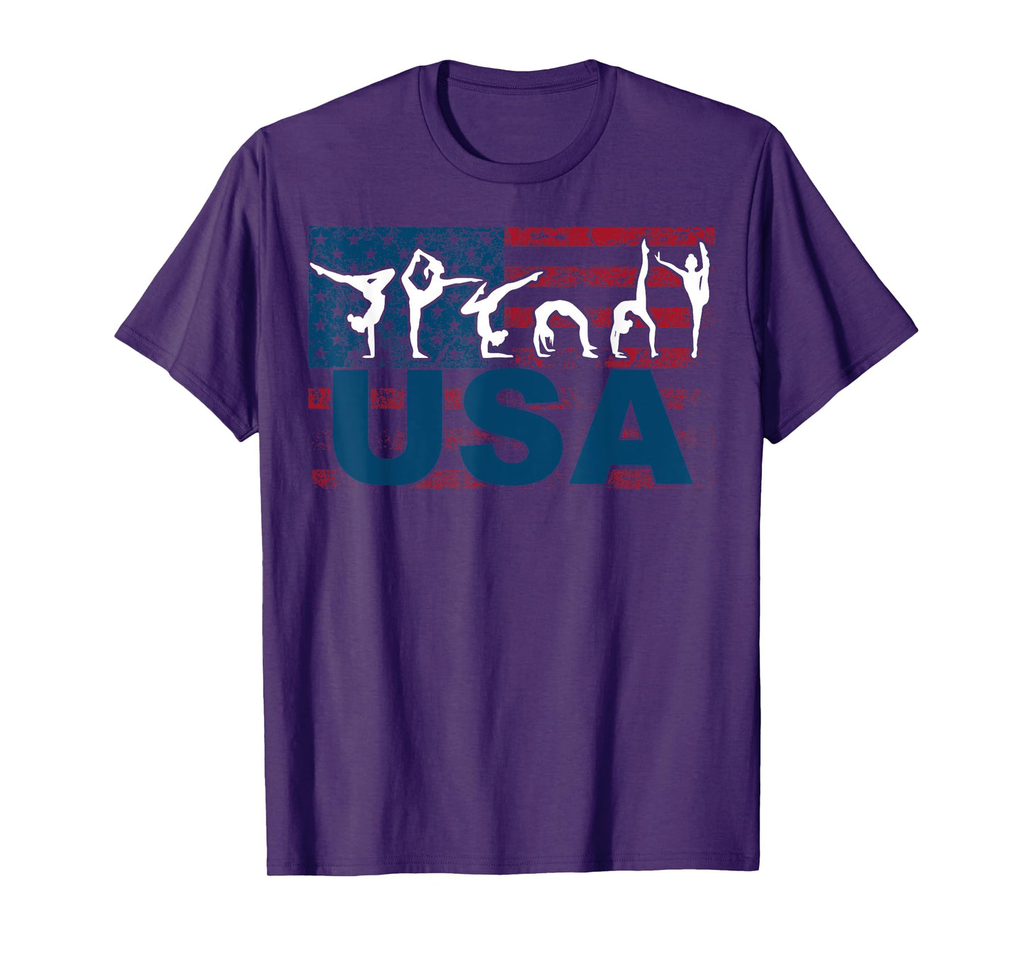 Cute Gymnastics Art For Girls Kids Women Tumbling Gymnast T-Shirt