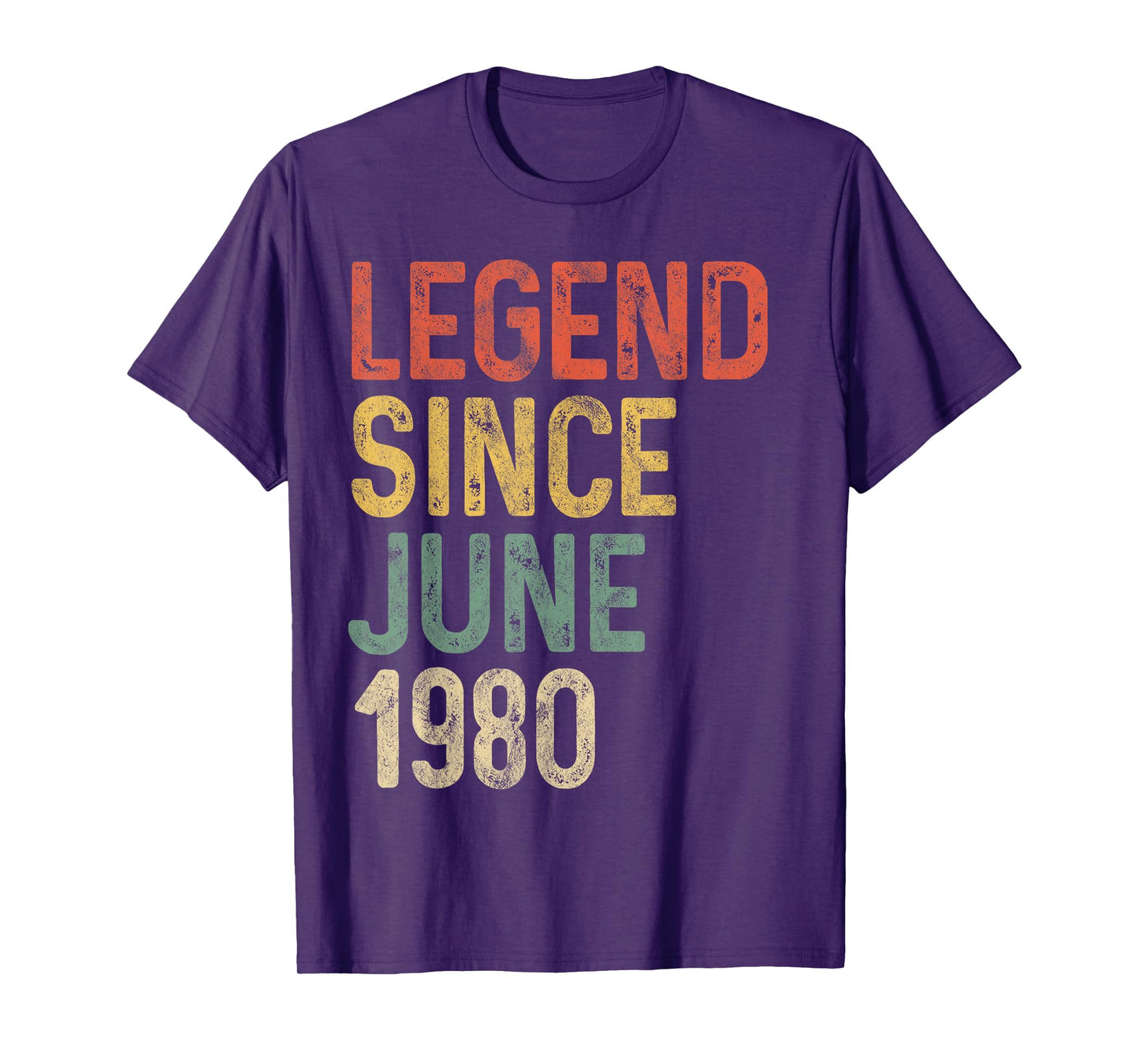 Legend 1980 45th Birthday Gifts for Men Women 45 Year Old T-Shirt