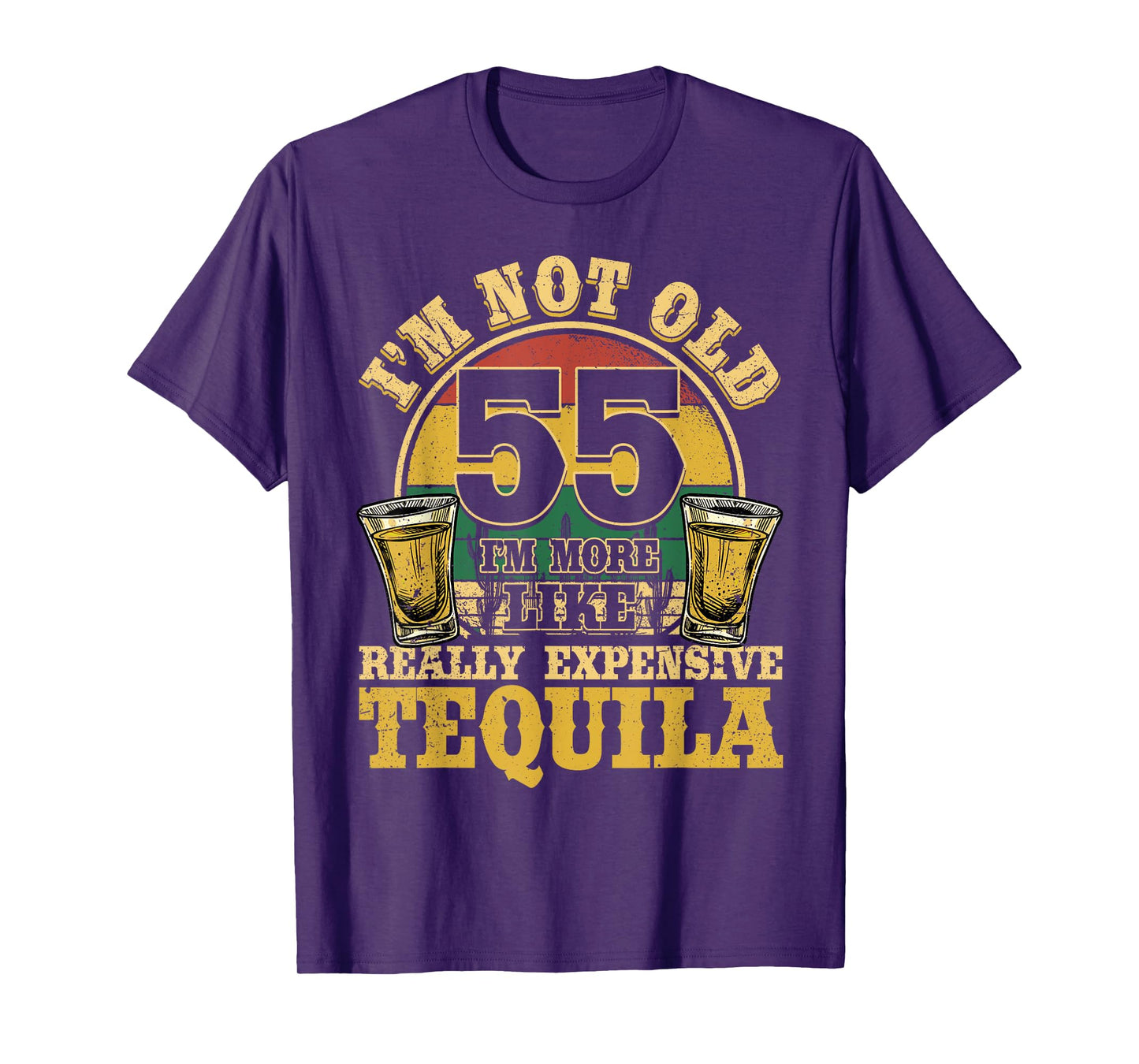 55 Years Old Tequila Mexican 55th Birthday Tequila Drinker T-Shirt