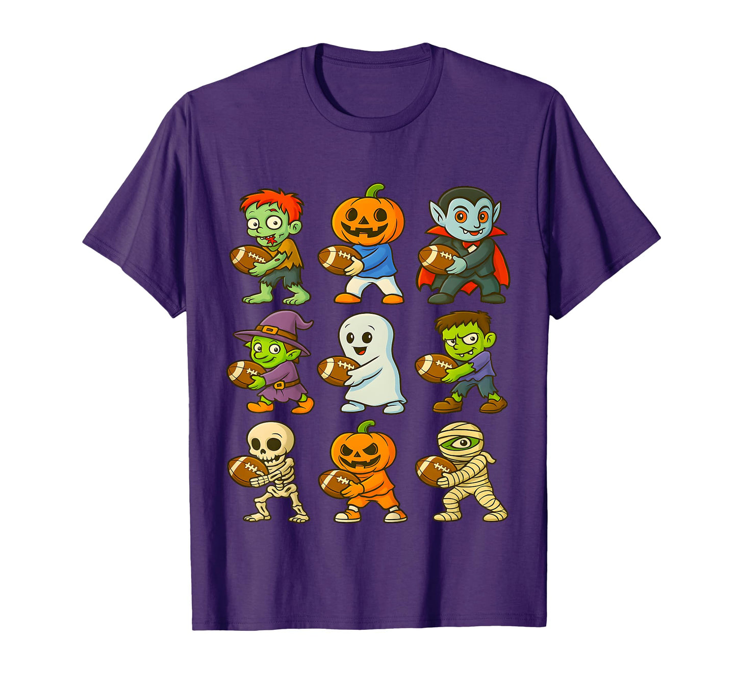 Funny Halloween Football Toddlers Costume Spooky T-Shirt