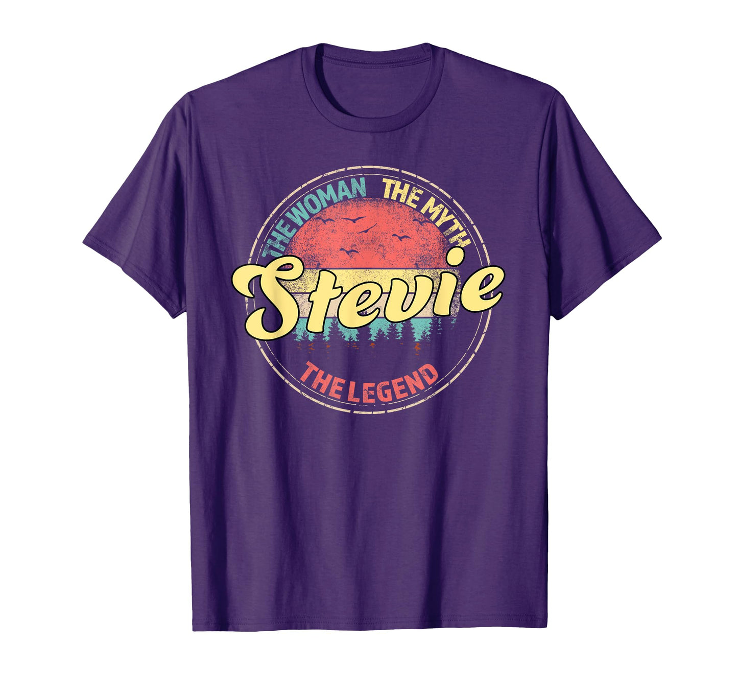 Stevie The Woman The Myth The Legend Personalized Name T-Shirt
