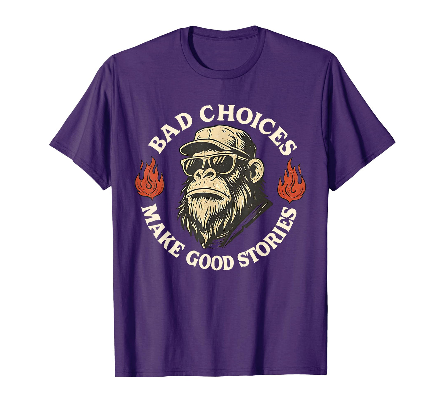 Monkey Bad Choices Make Good Stories T-Shirt