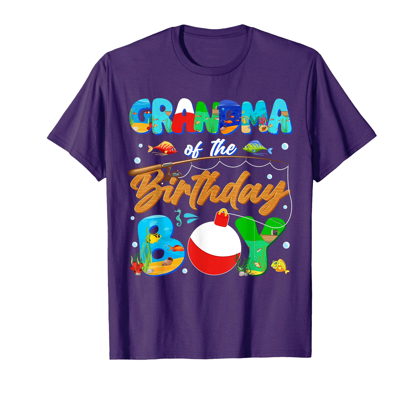 Grandma Of The Birthday Boy Ofishally One Family Matching T-Shirt