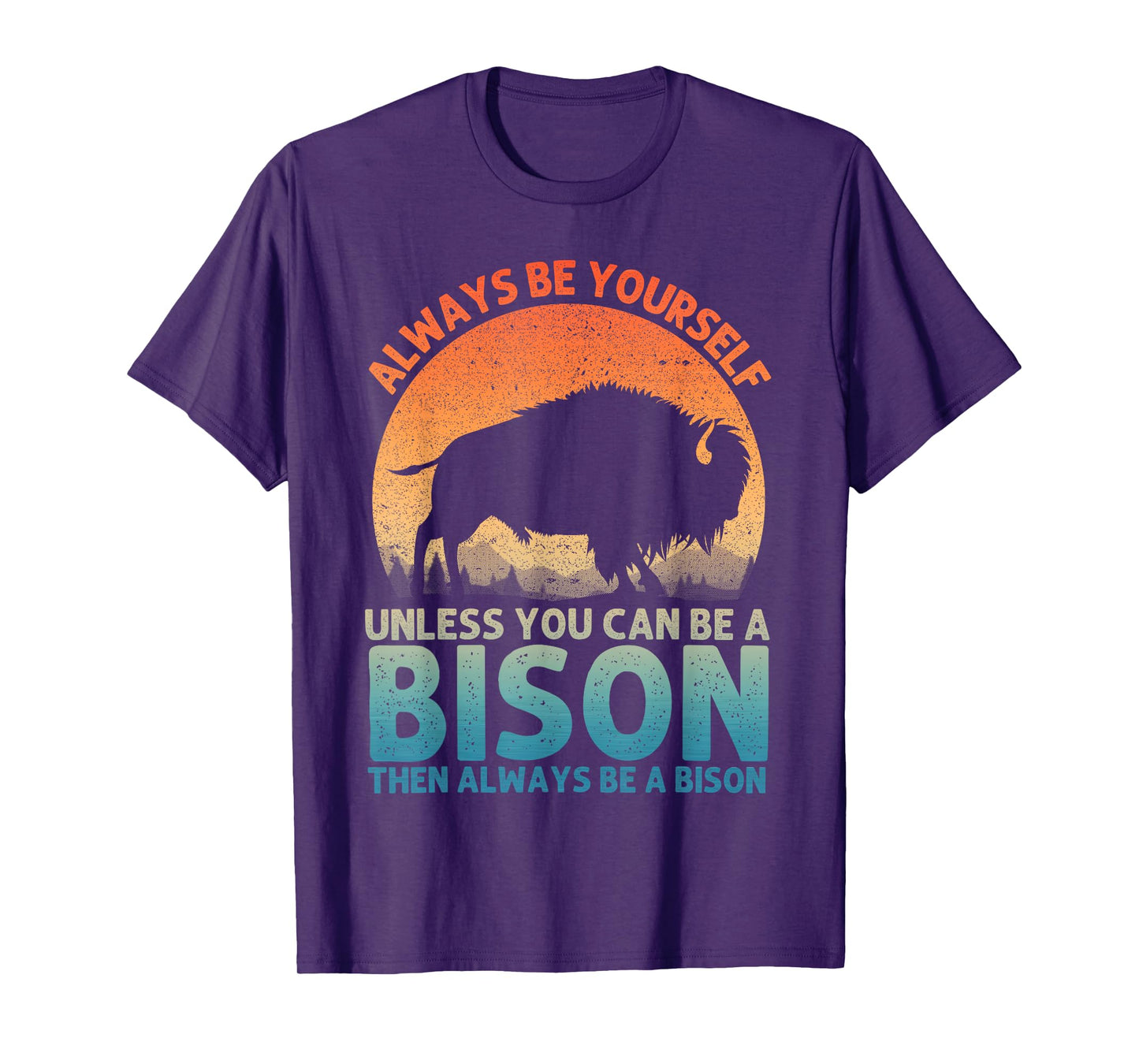 Cool Bison Design For Men Women Buffalo Animal Lovers Bison T-Shirt