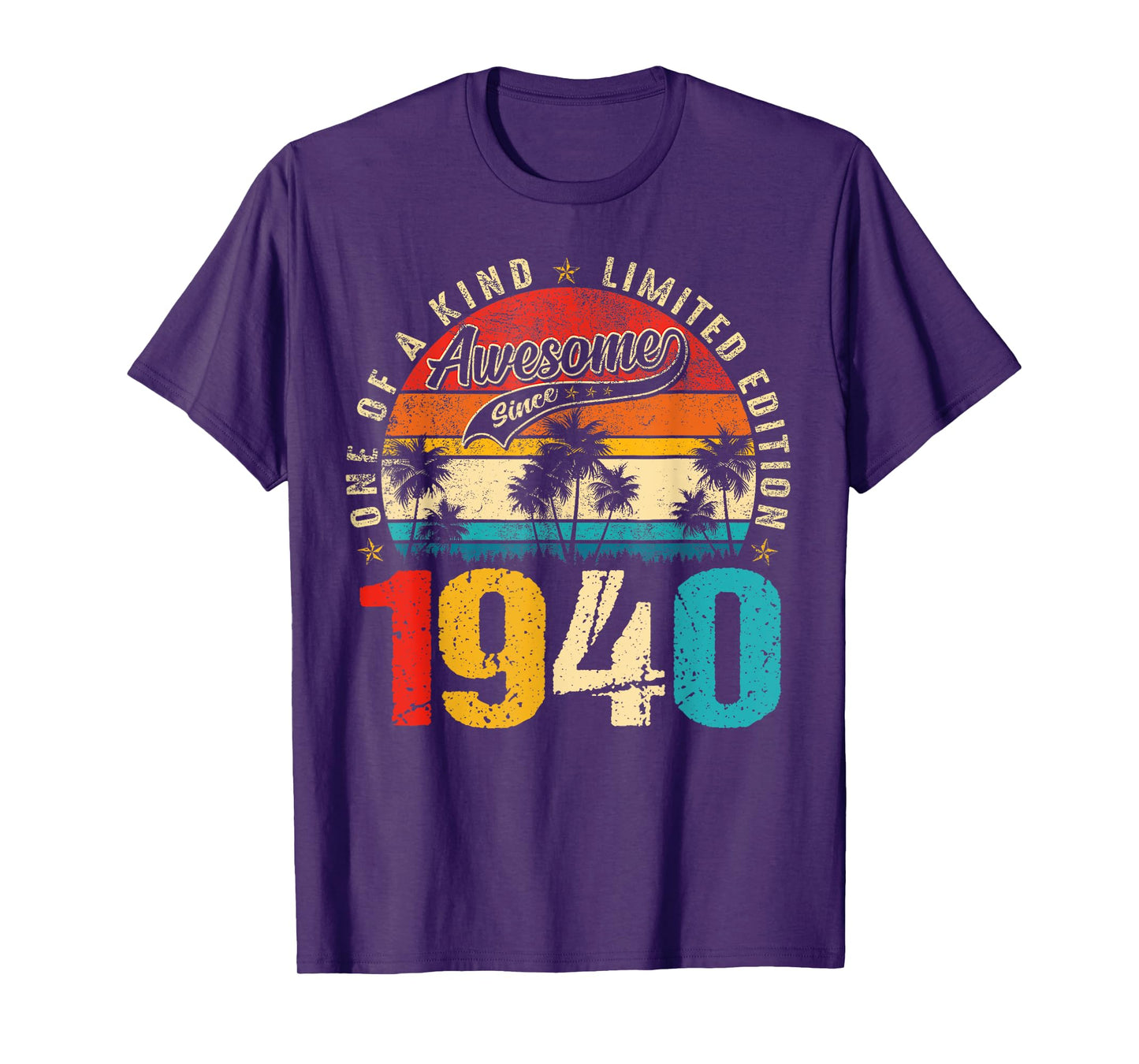 Vintage Awesome since 1940 85th Birthday Men 85 Years Old T-Shirt