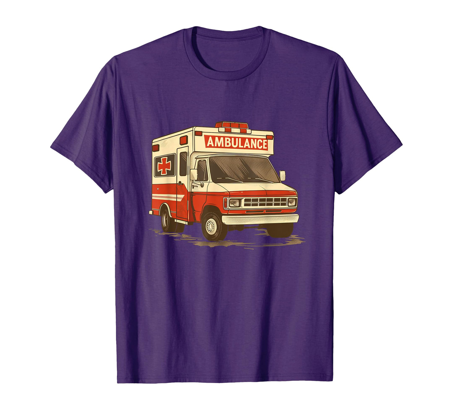 Red Ambulance Vehicle Costume for Adults and Kids T-Shirt