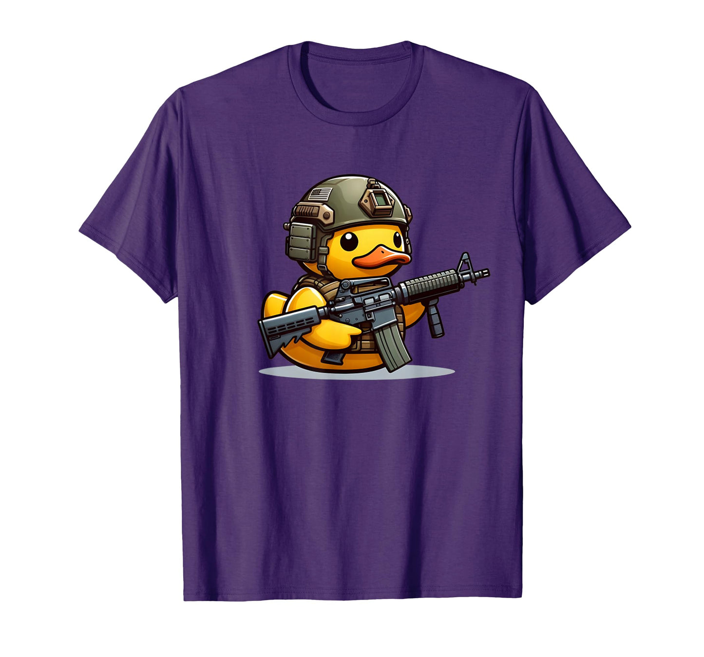 Funny Duck Tactical Rubber Duck Military Yellow Duck T-Shirt