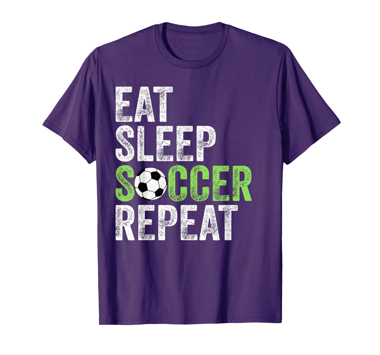 Eat Sleep Soccer Repeat Shirt Cool Sport Player Vintage T-Shirt