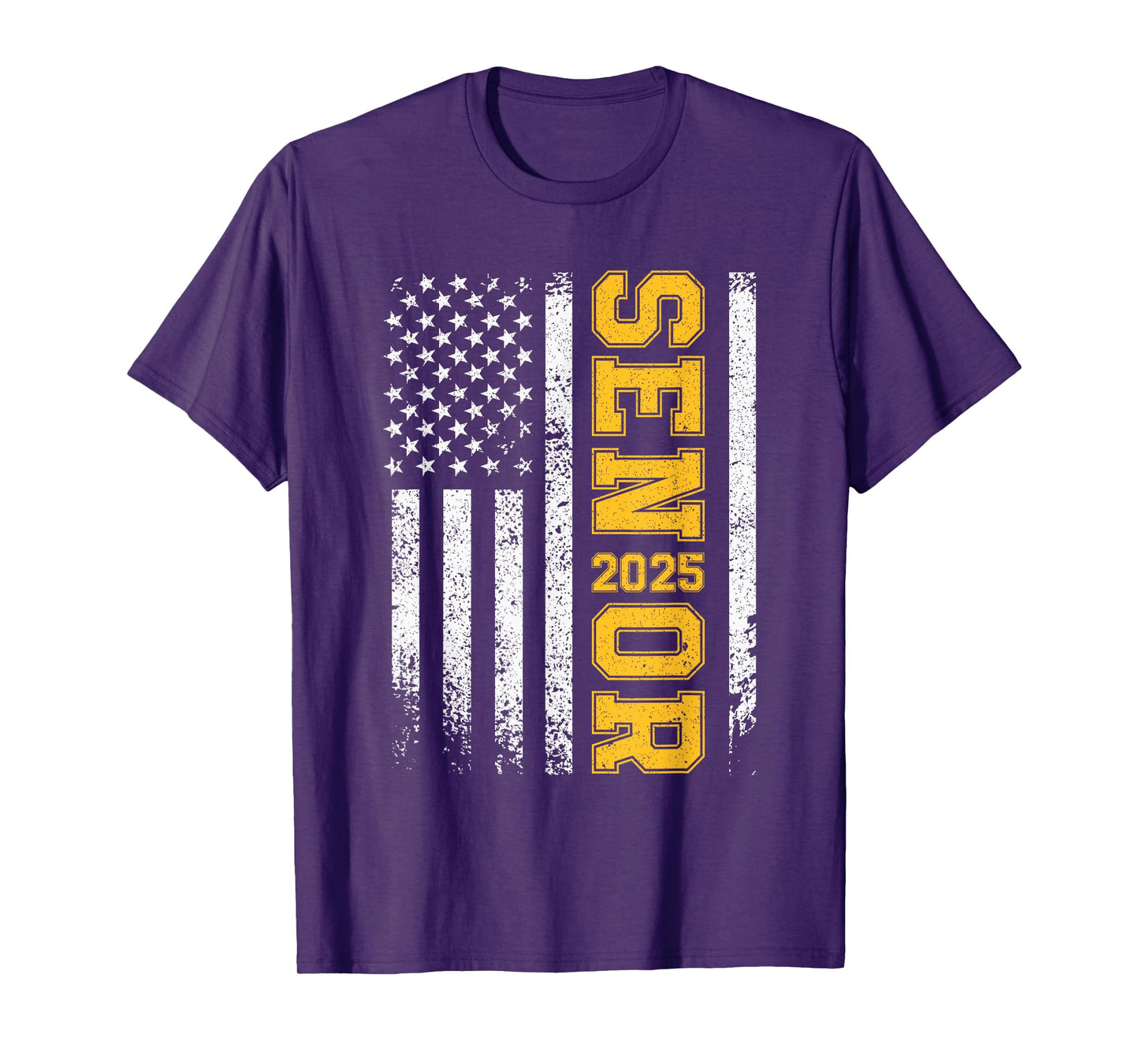 Senior 2025 American Flag USA Class of 2025 Graduation T-Shirt