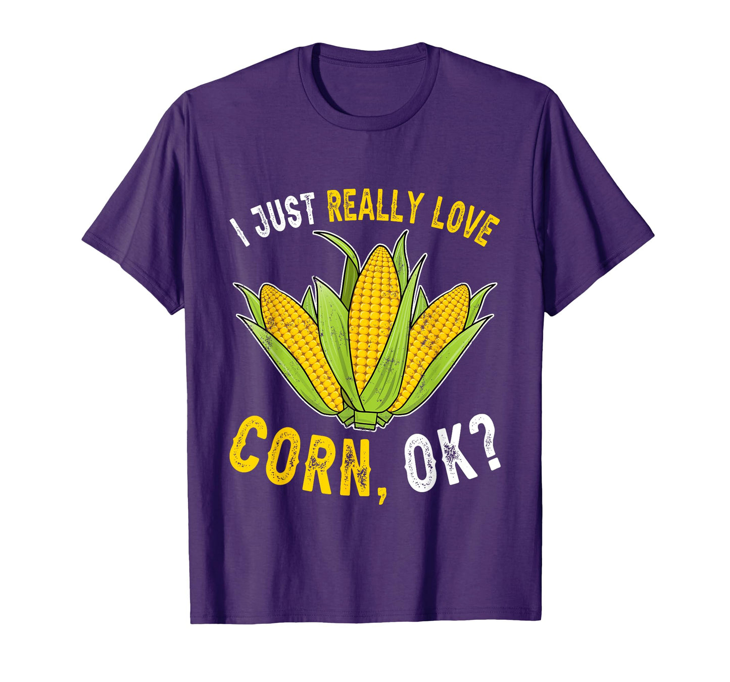 I Love Corn Cute Funny Corn On The Cob Corn Lover T-Shirt