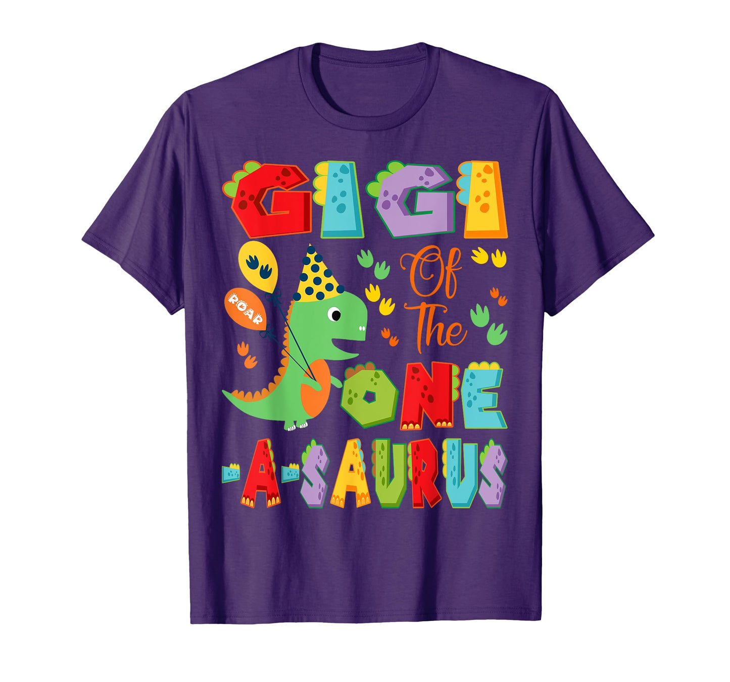 Gigi Of The One-A-Saurus 1St Birthday Boy Dinosaur T-Shirt